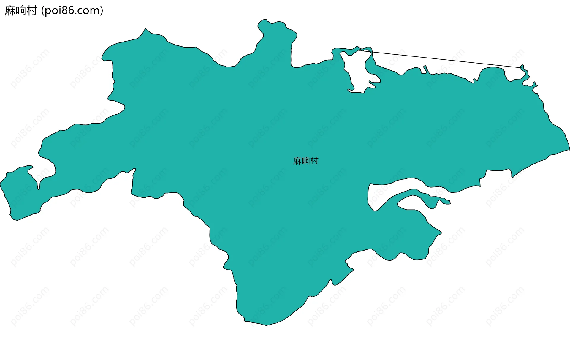 麻响村边界地图