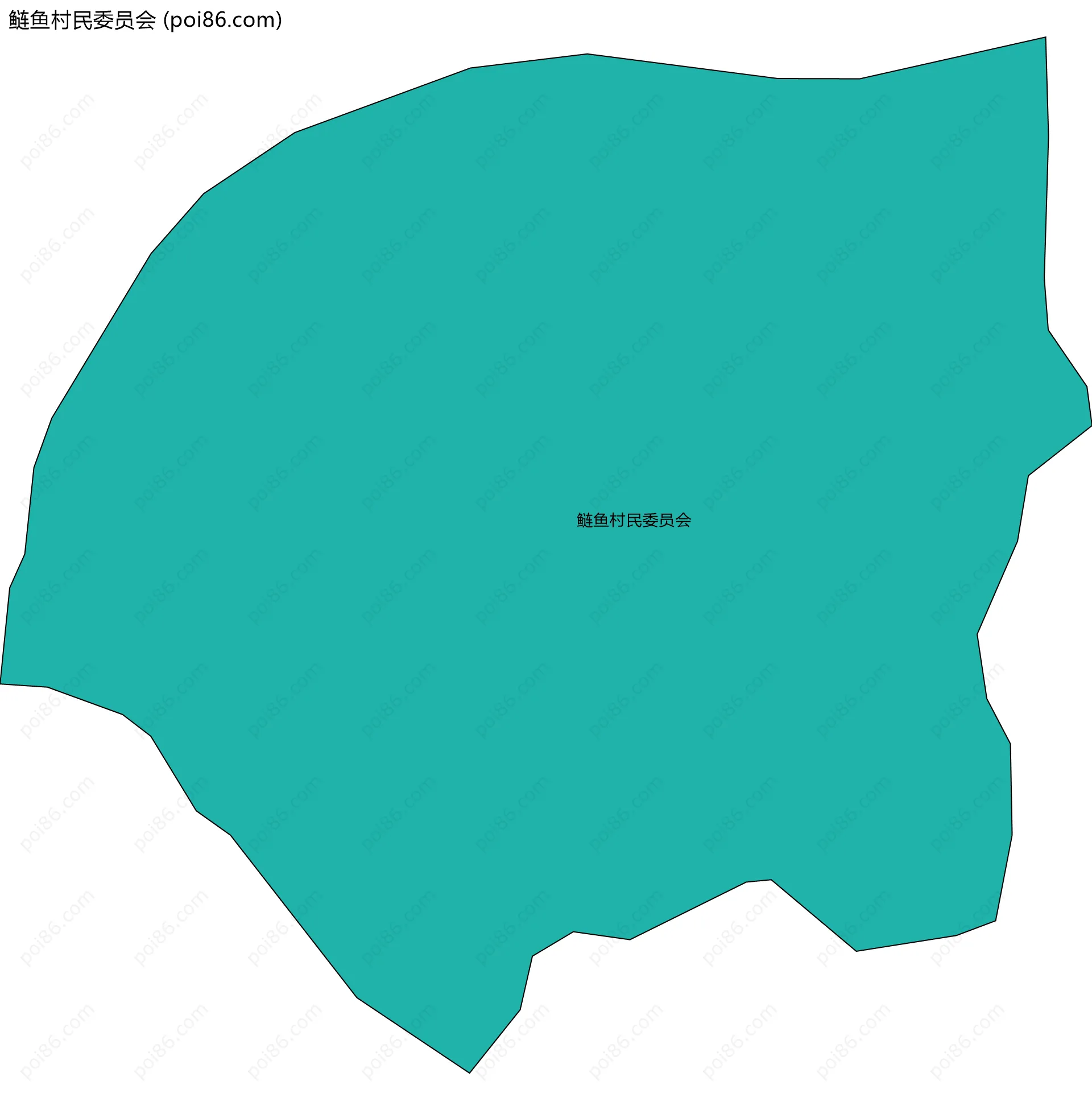 鲢鱼村民委员会边界地图