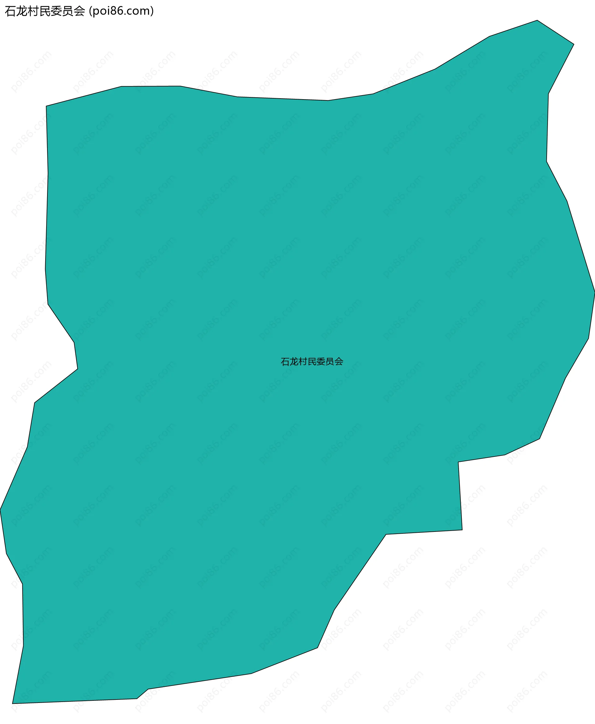 石龙村民委员会边界地图