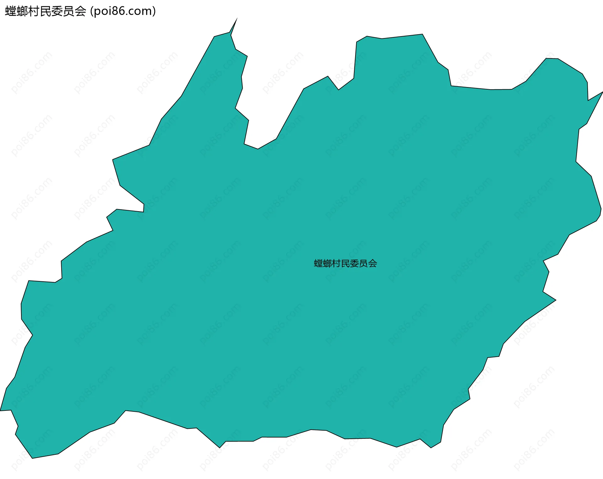螳螂村民委员会边界地图