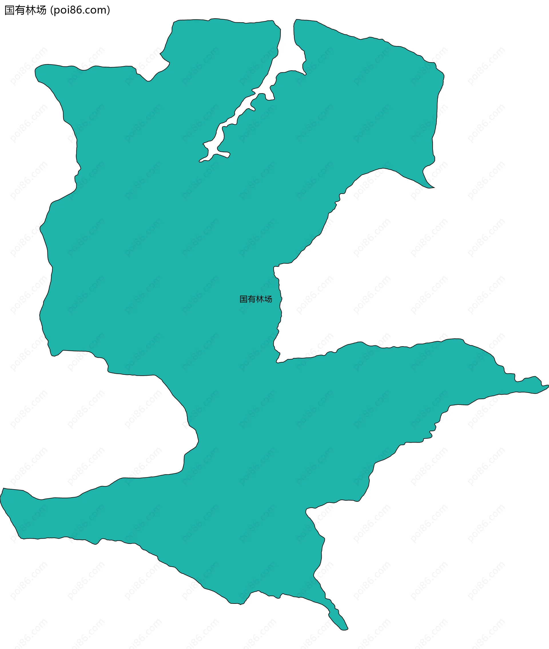 国有林场边界地图