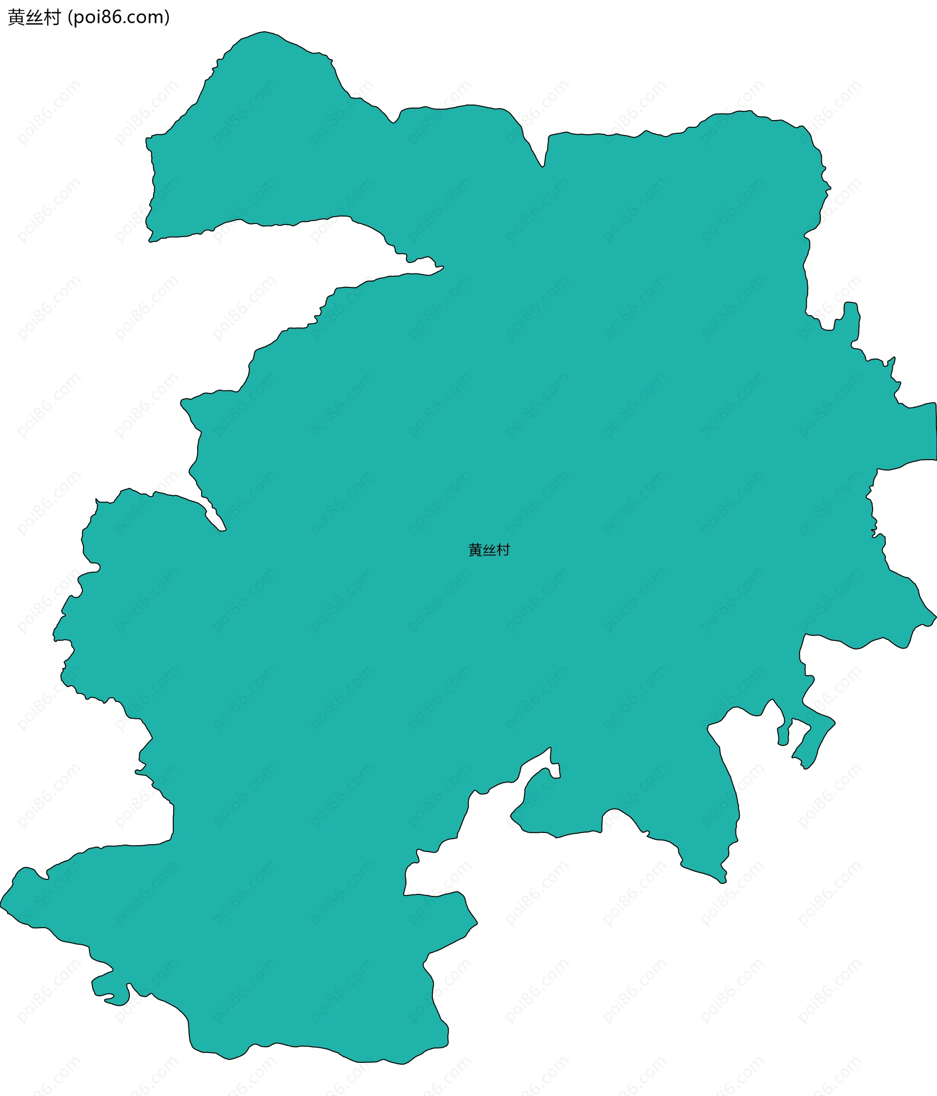 黄丝村边界地图