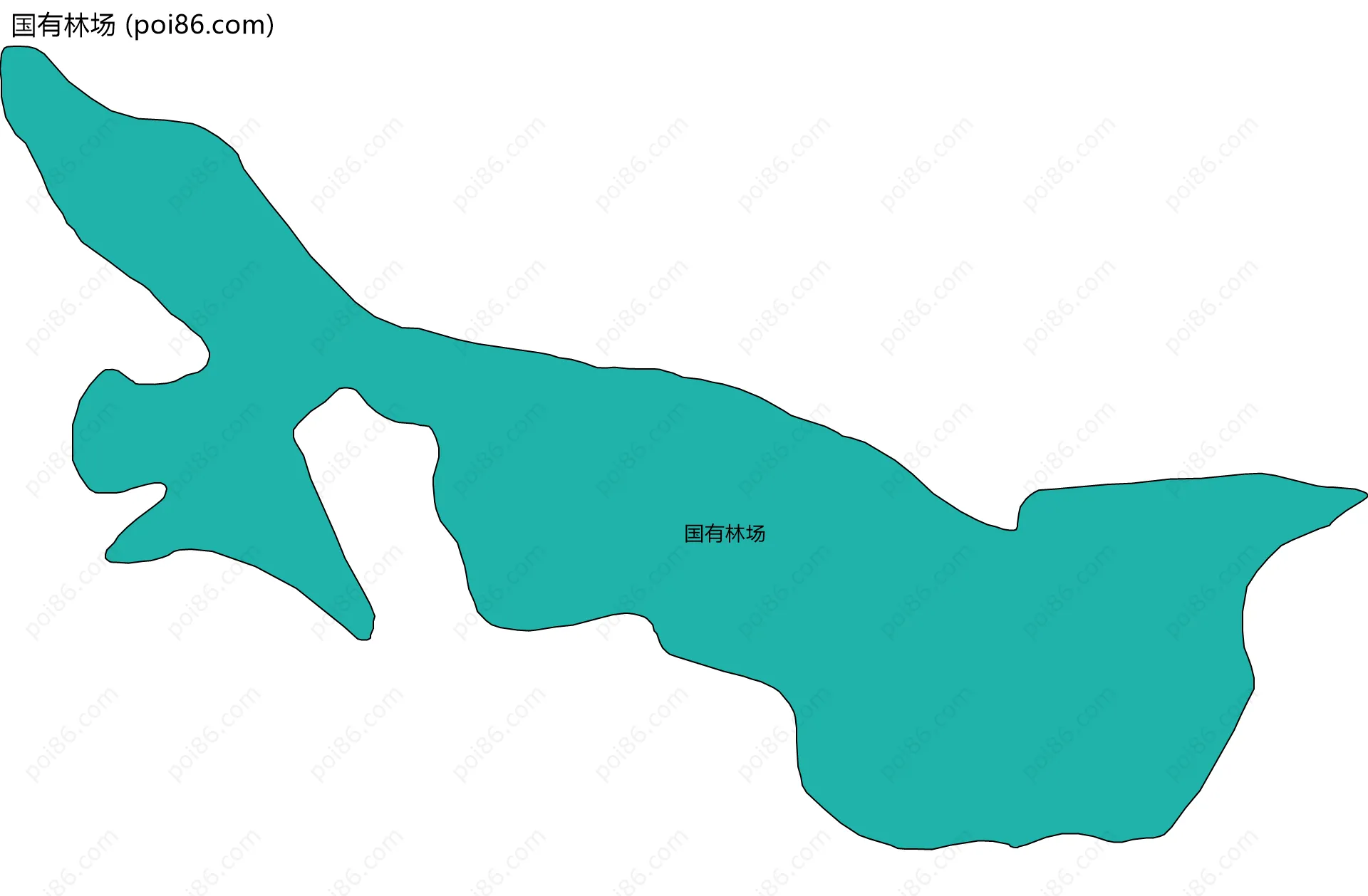 国有林场边界地图