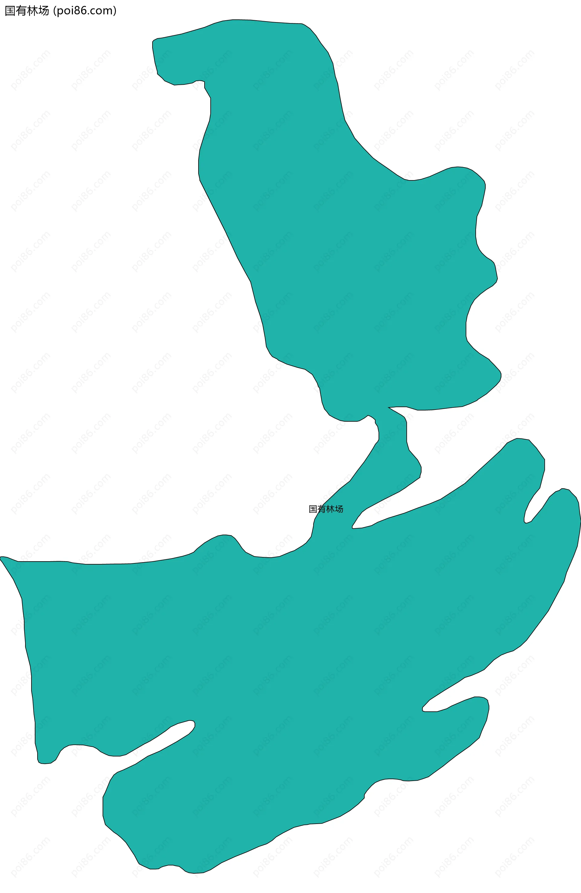 国有林场边界地图