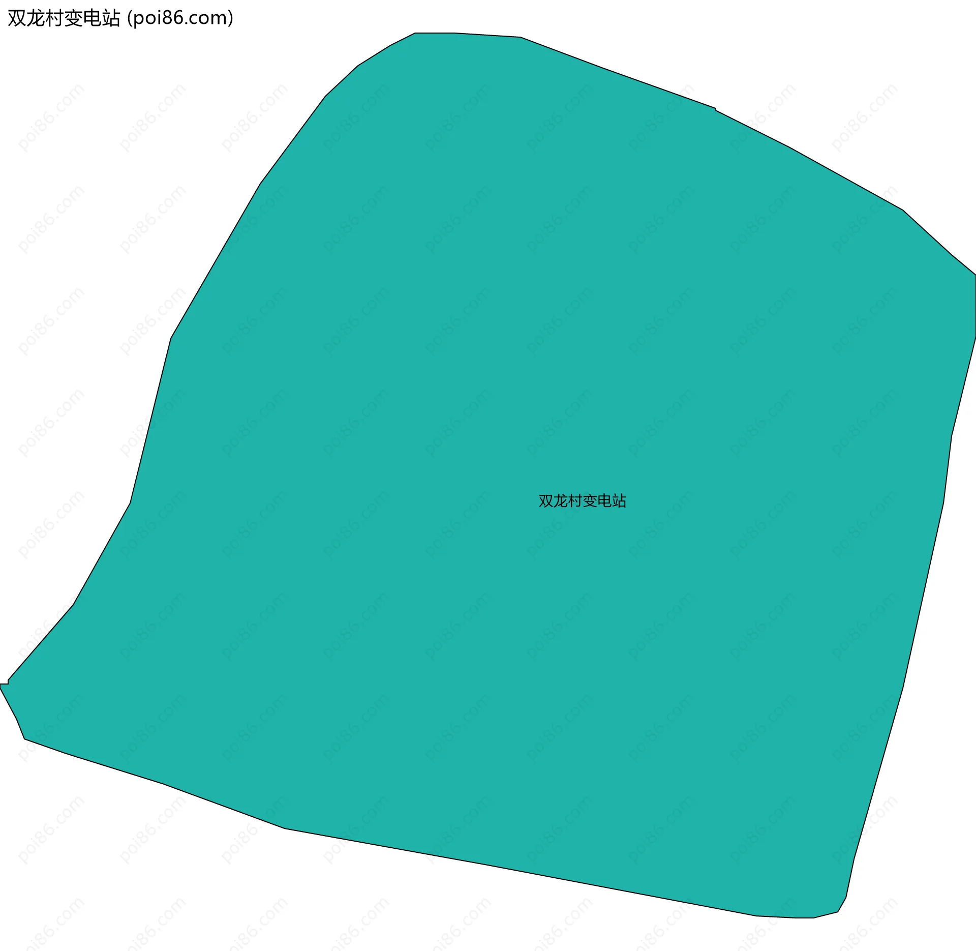 双龙村变电站边界地图