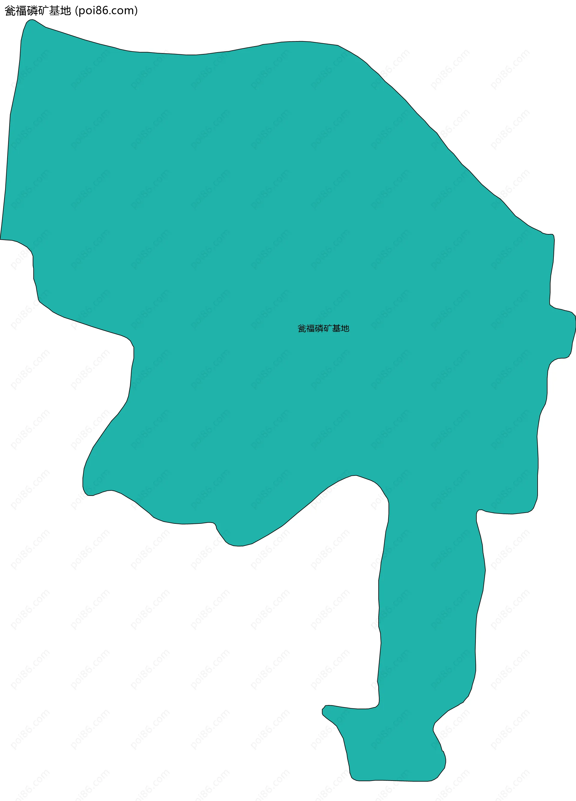 瓮福磷矿基地边界地图
