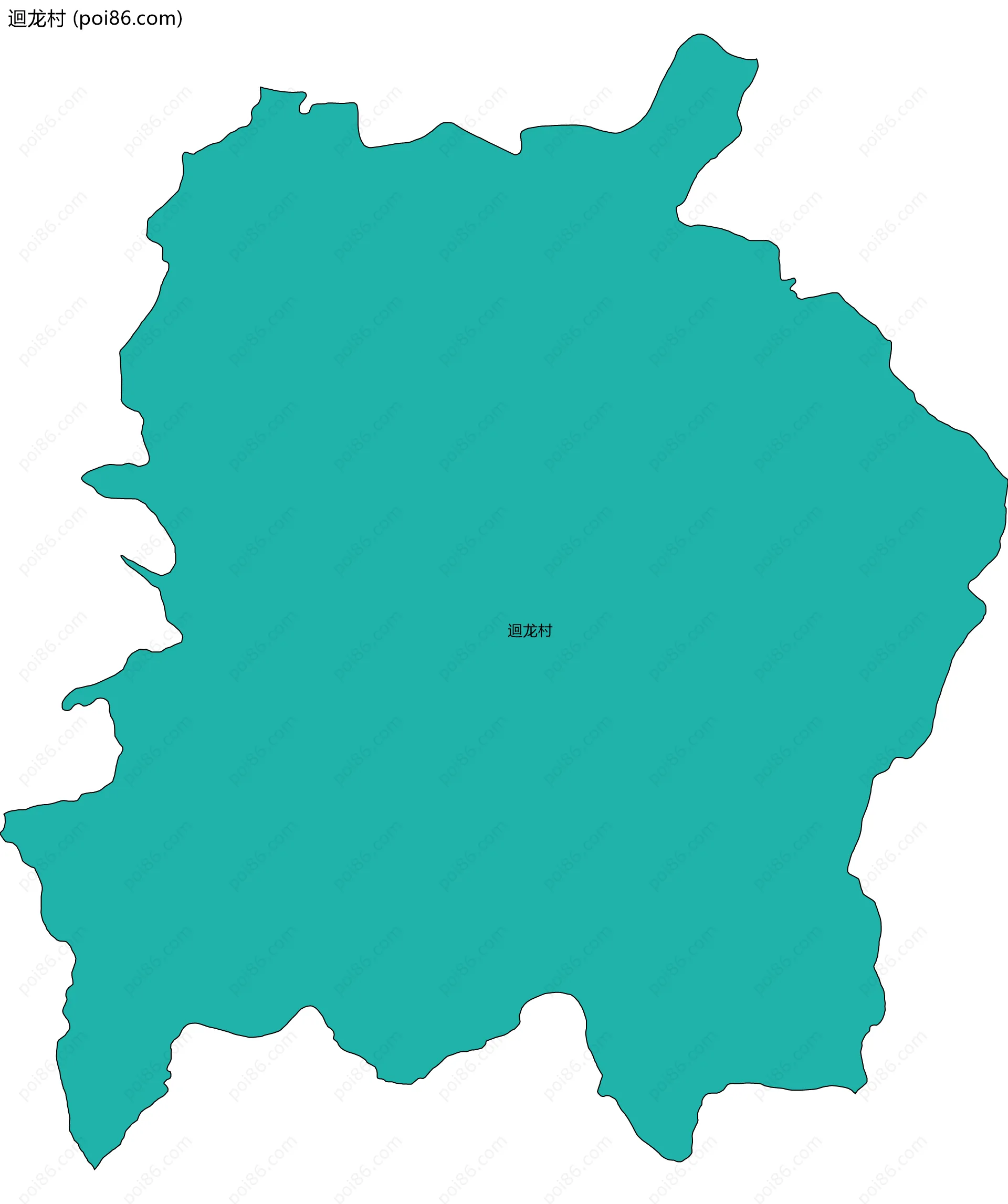 迴龙村边界地图