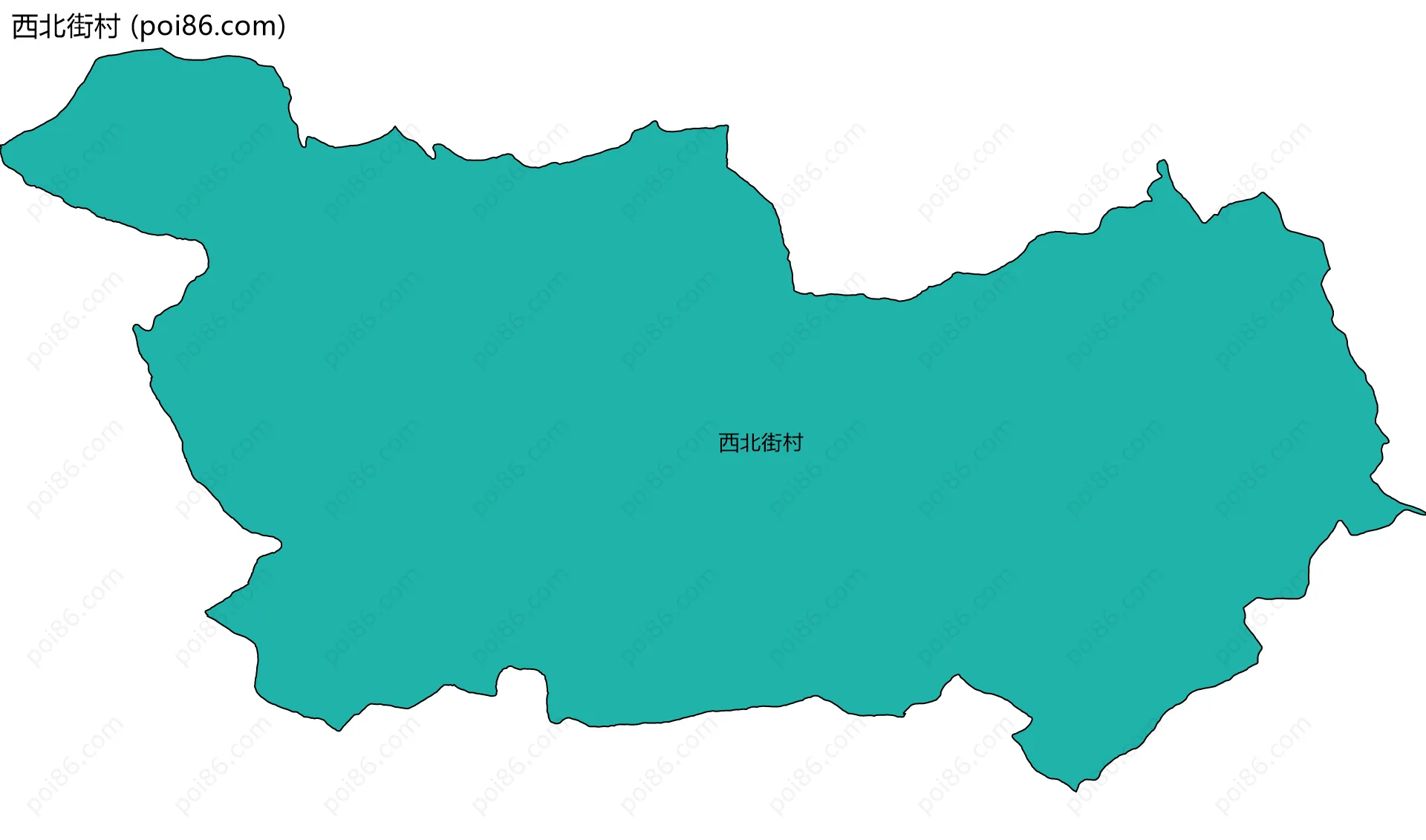 西北街村边界地图