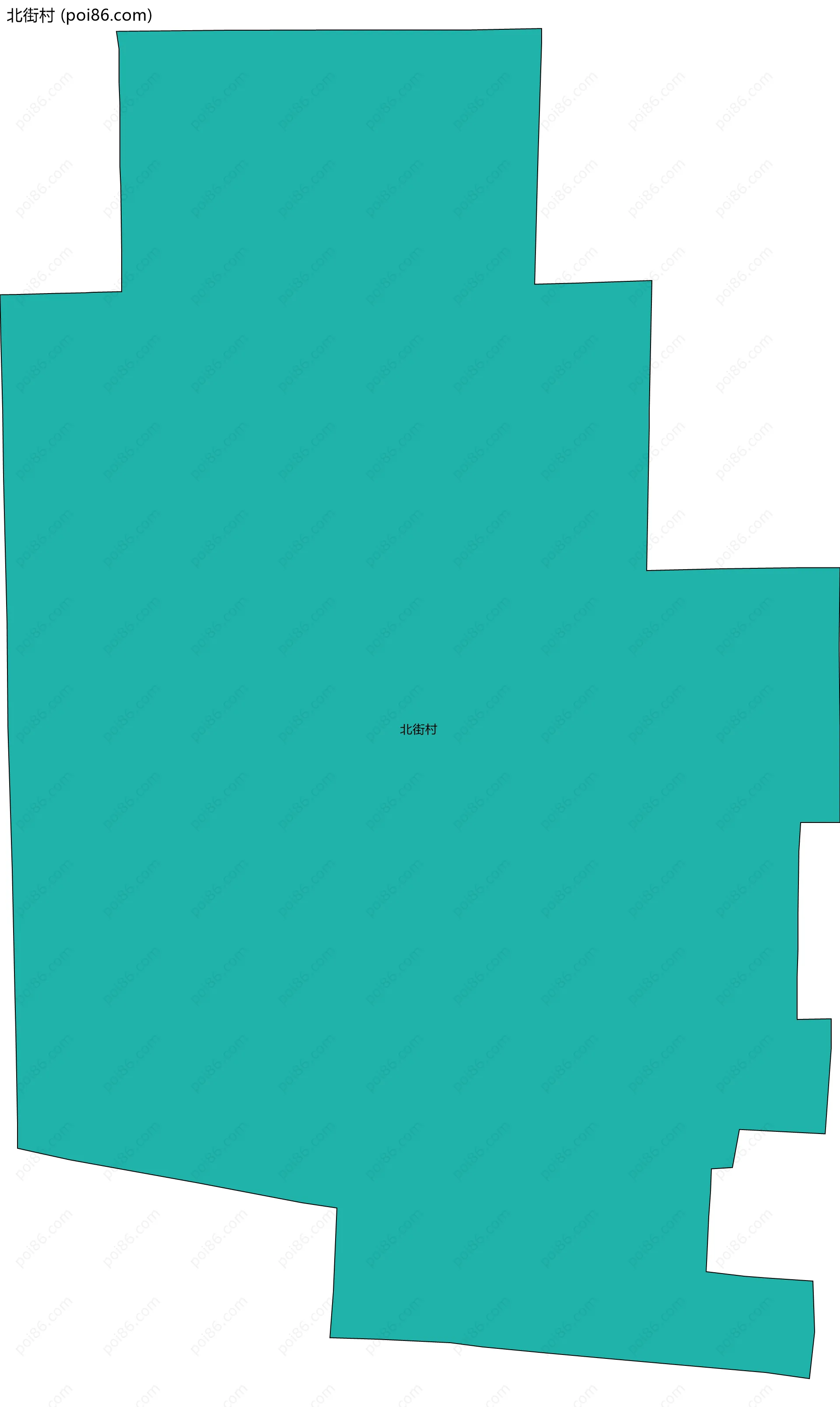 北街村边界地图