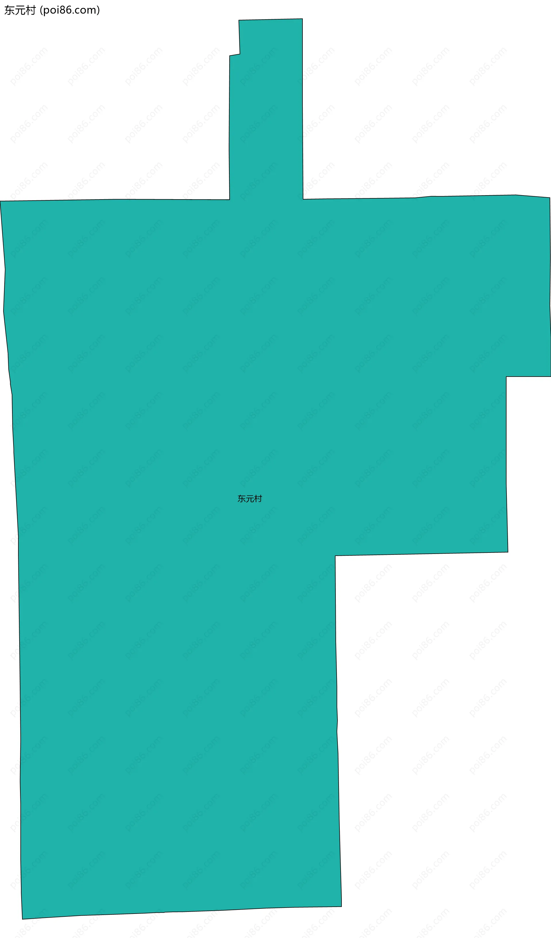 东元村边界地图