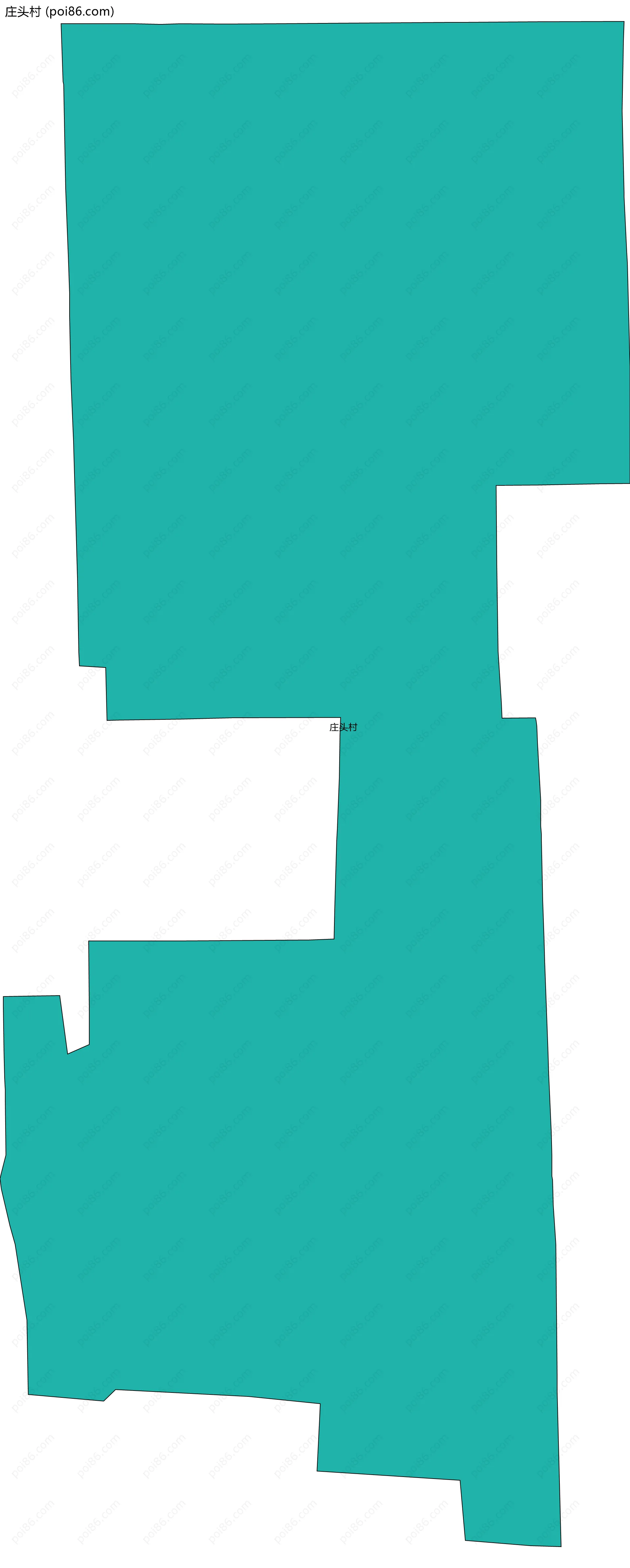 庄头村边界地图