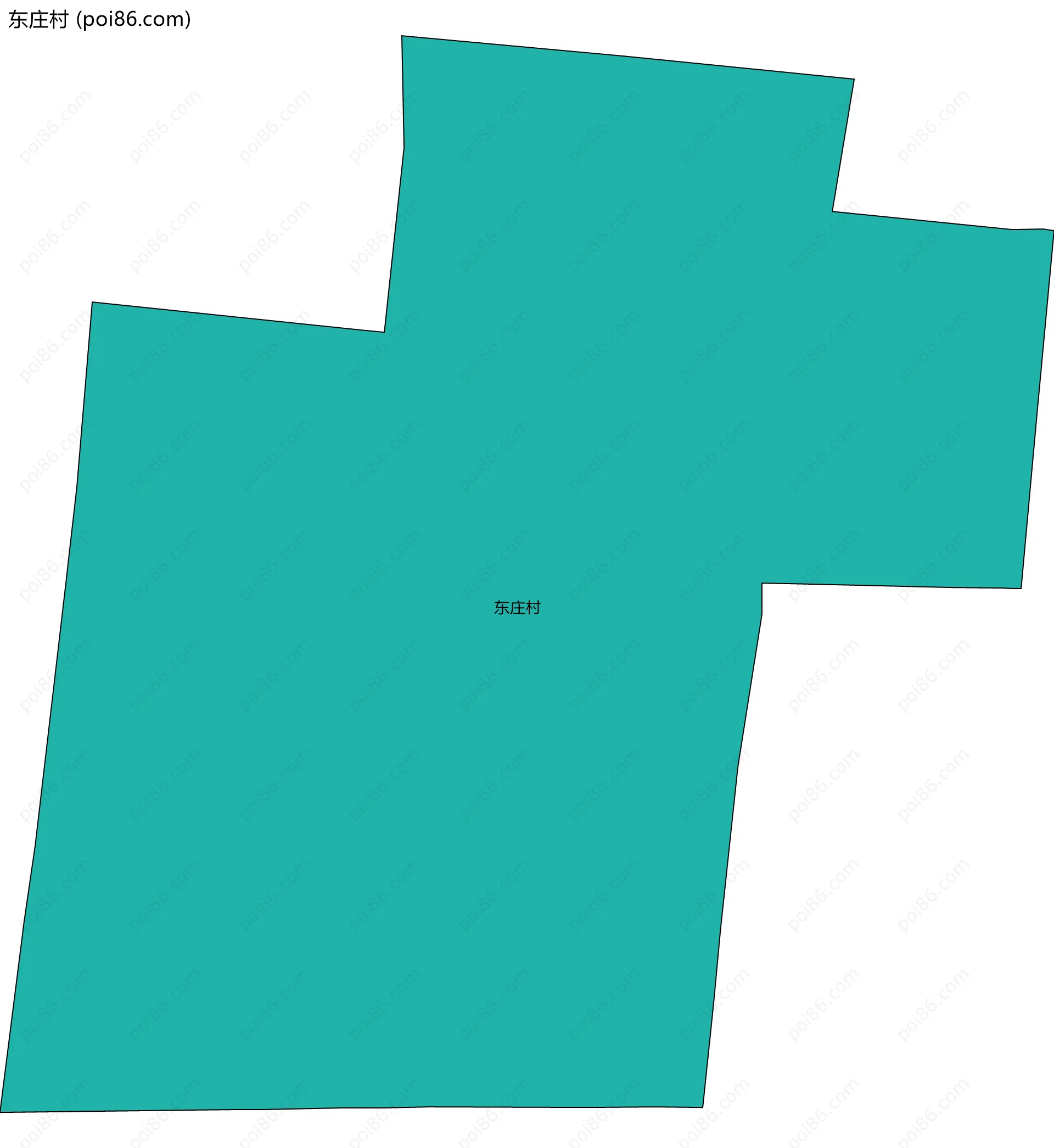 东庄村边界地图