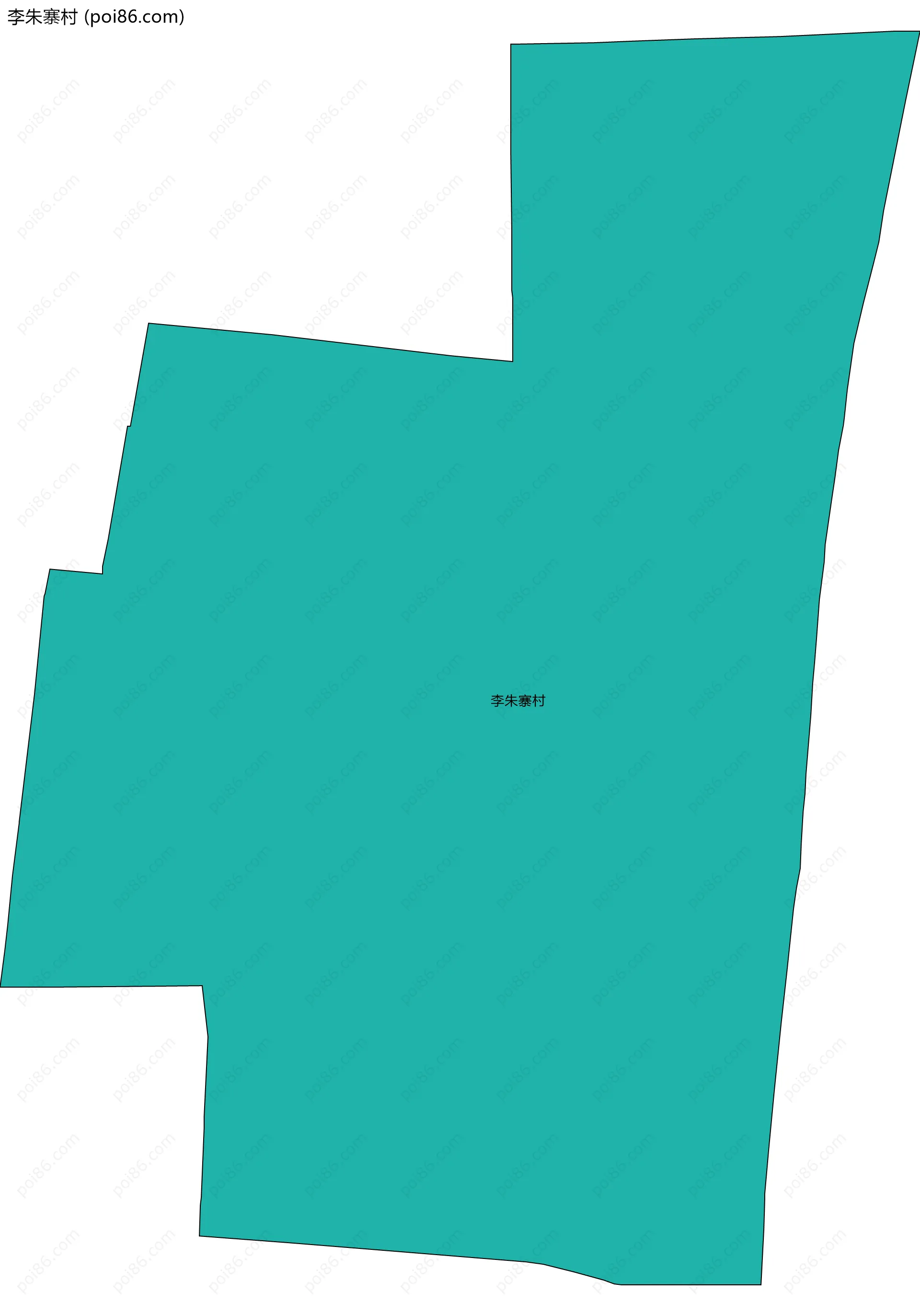 李朱寨村边界地图