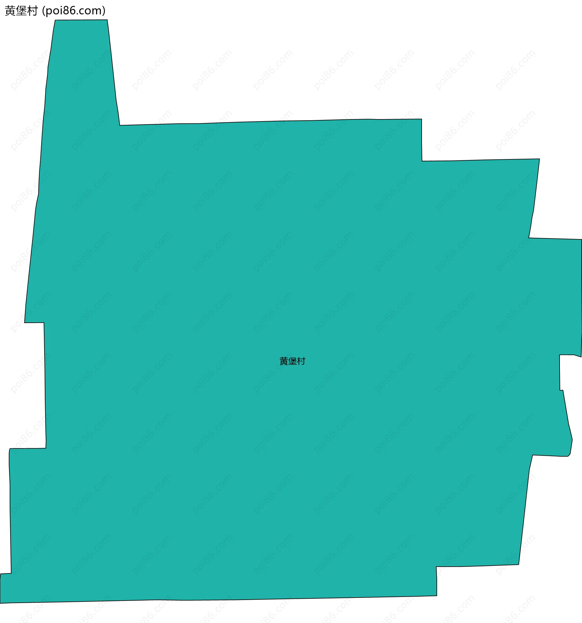 黄堡村边界地图