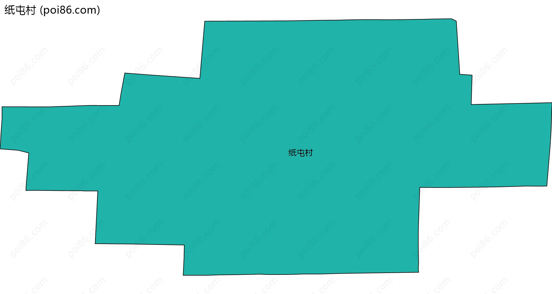 纸屯村边界地图