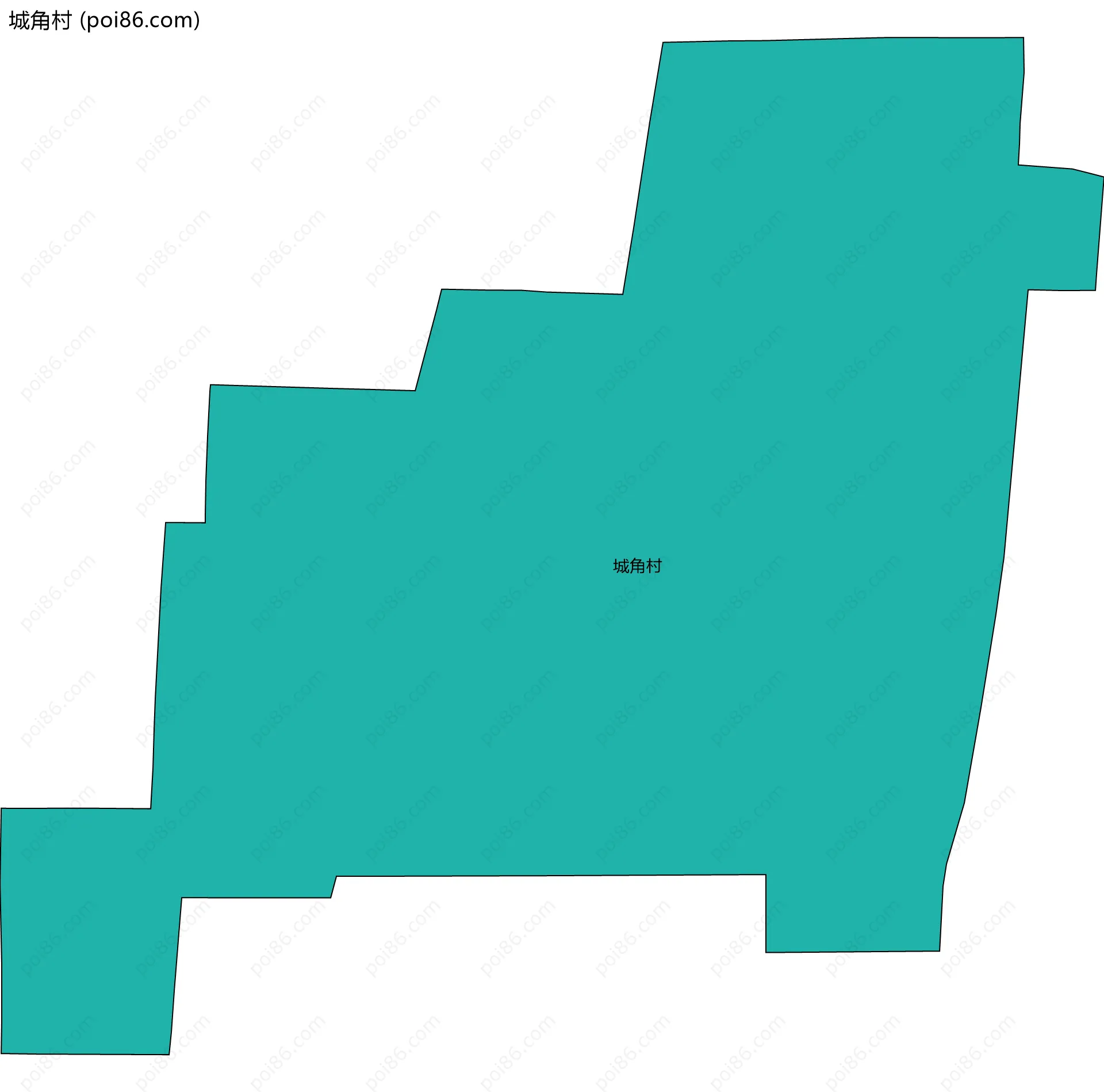 城角村边界地图