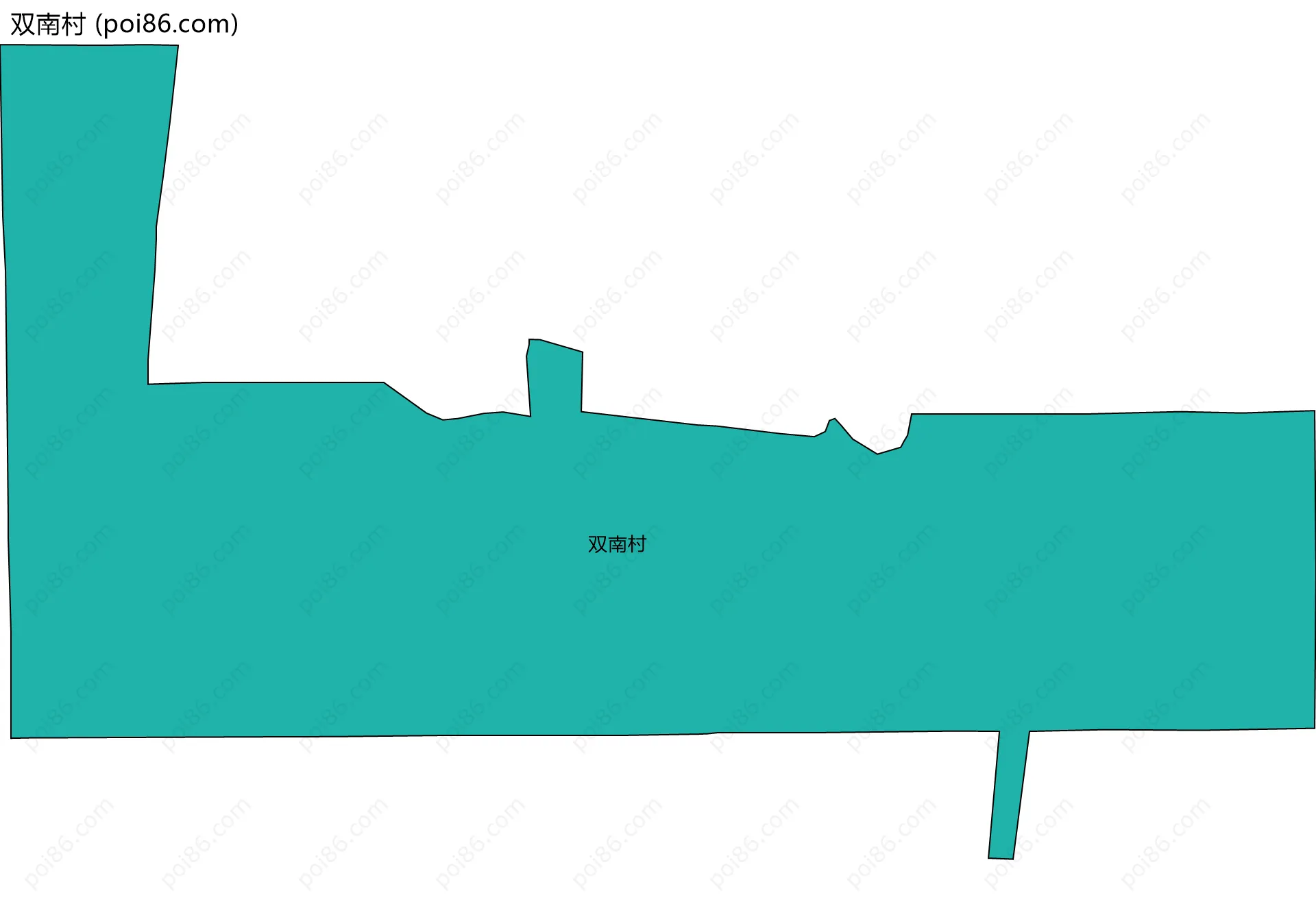 双南村边界地图