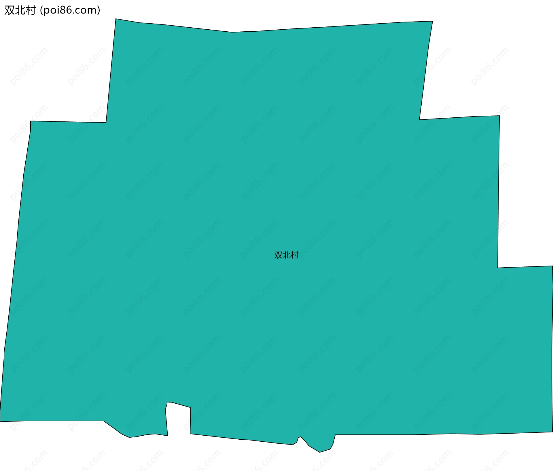 双北村边界地图