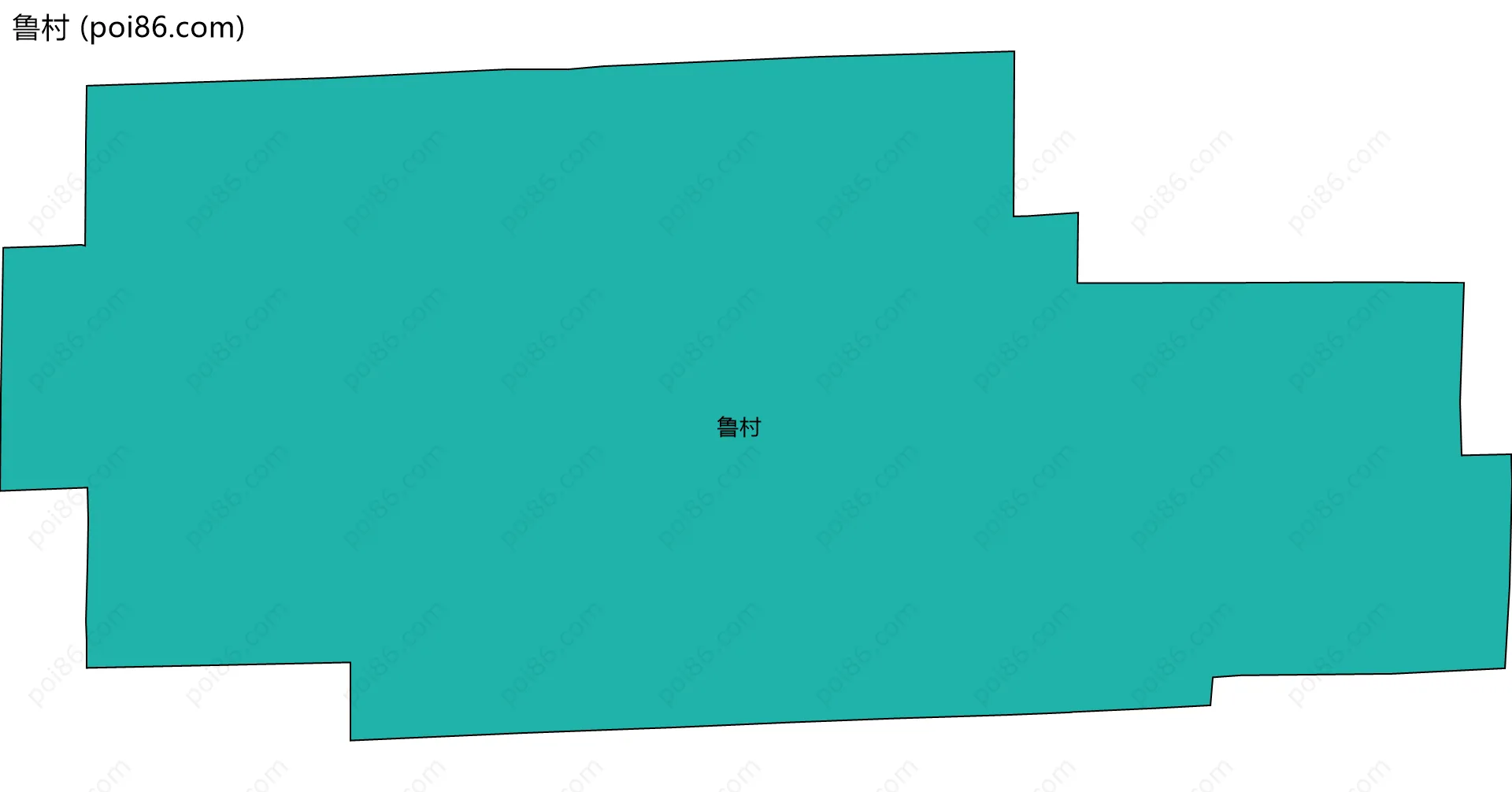 鲁村边界地图