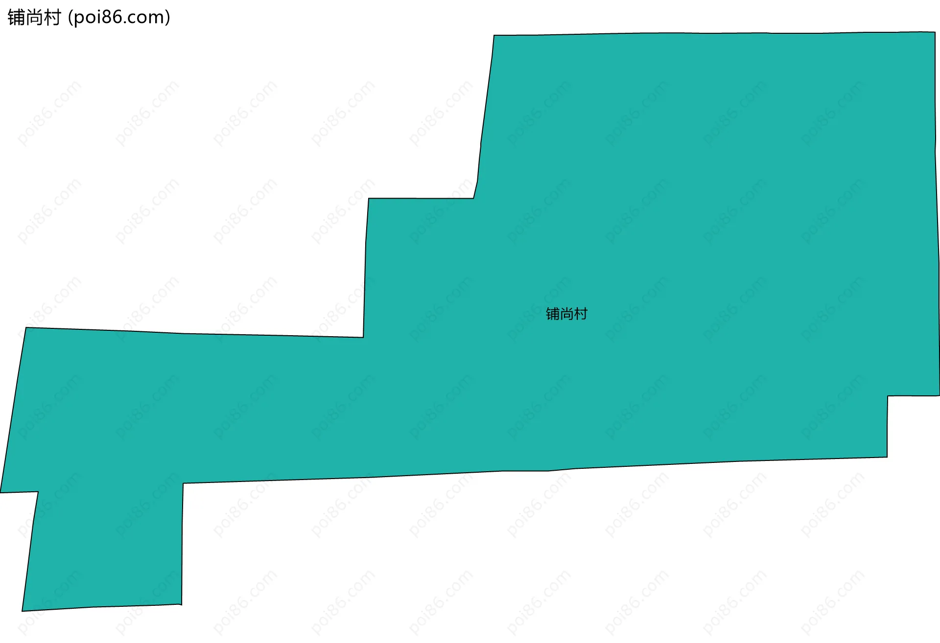 铺尚村边界地图