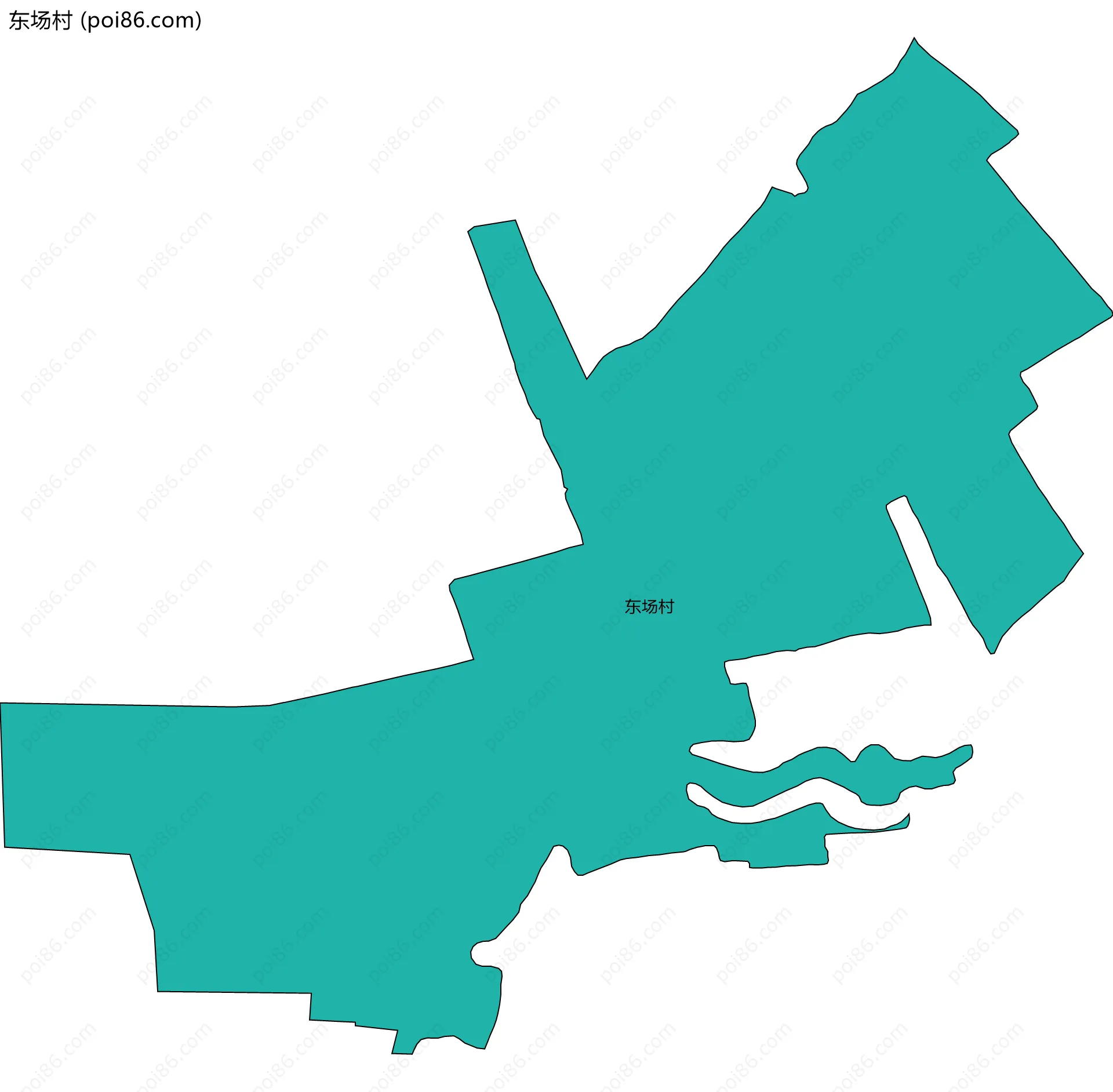 东场村边界地图
