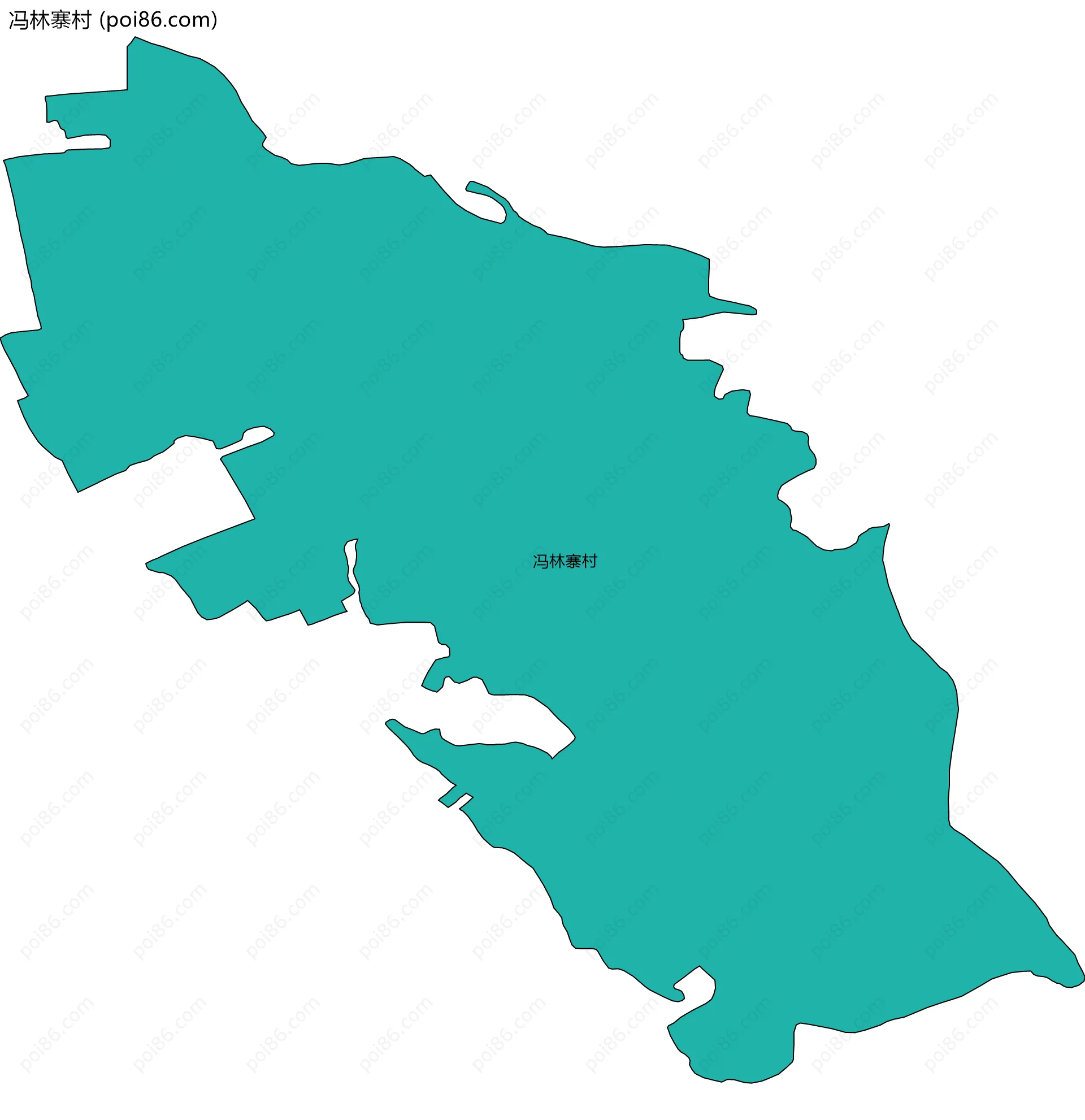 冯林寨村边界地图