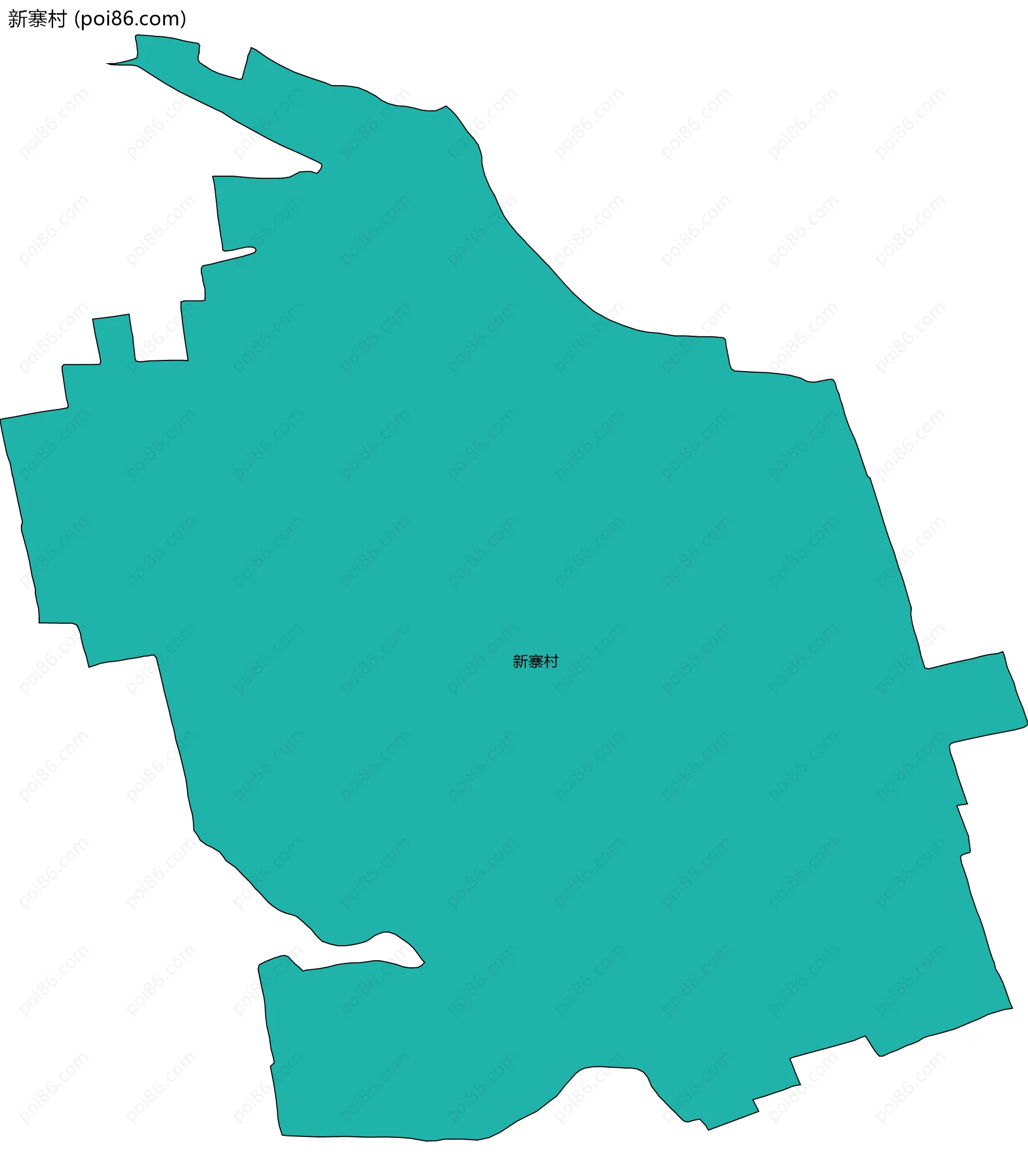 新寨村边界地图