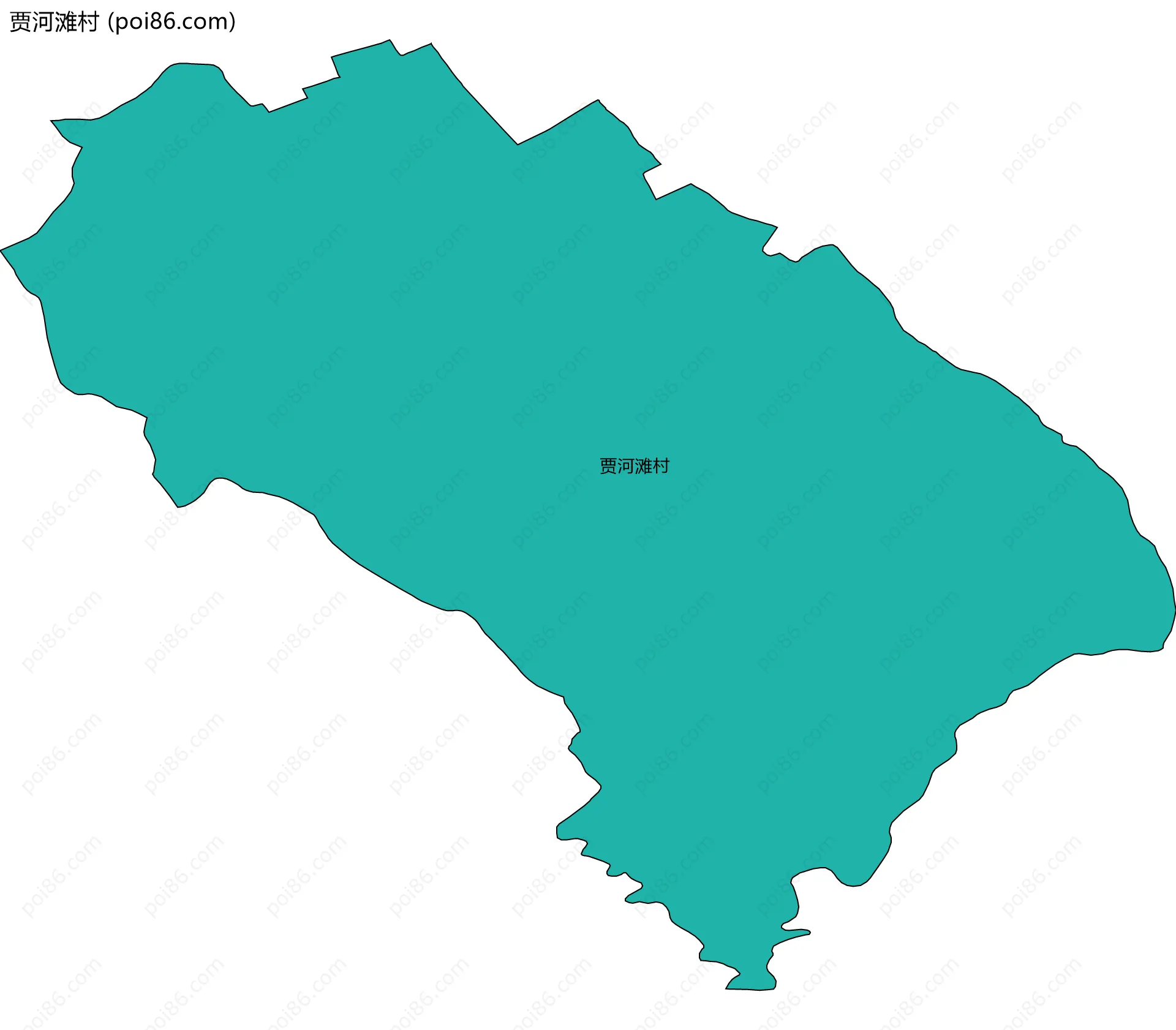 贾河滩村边界地图