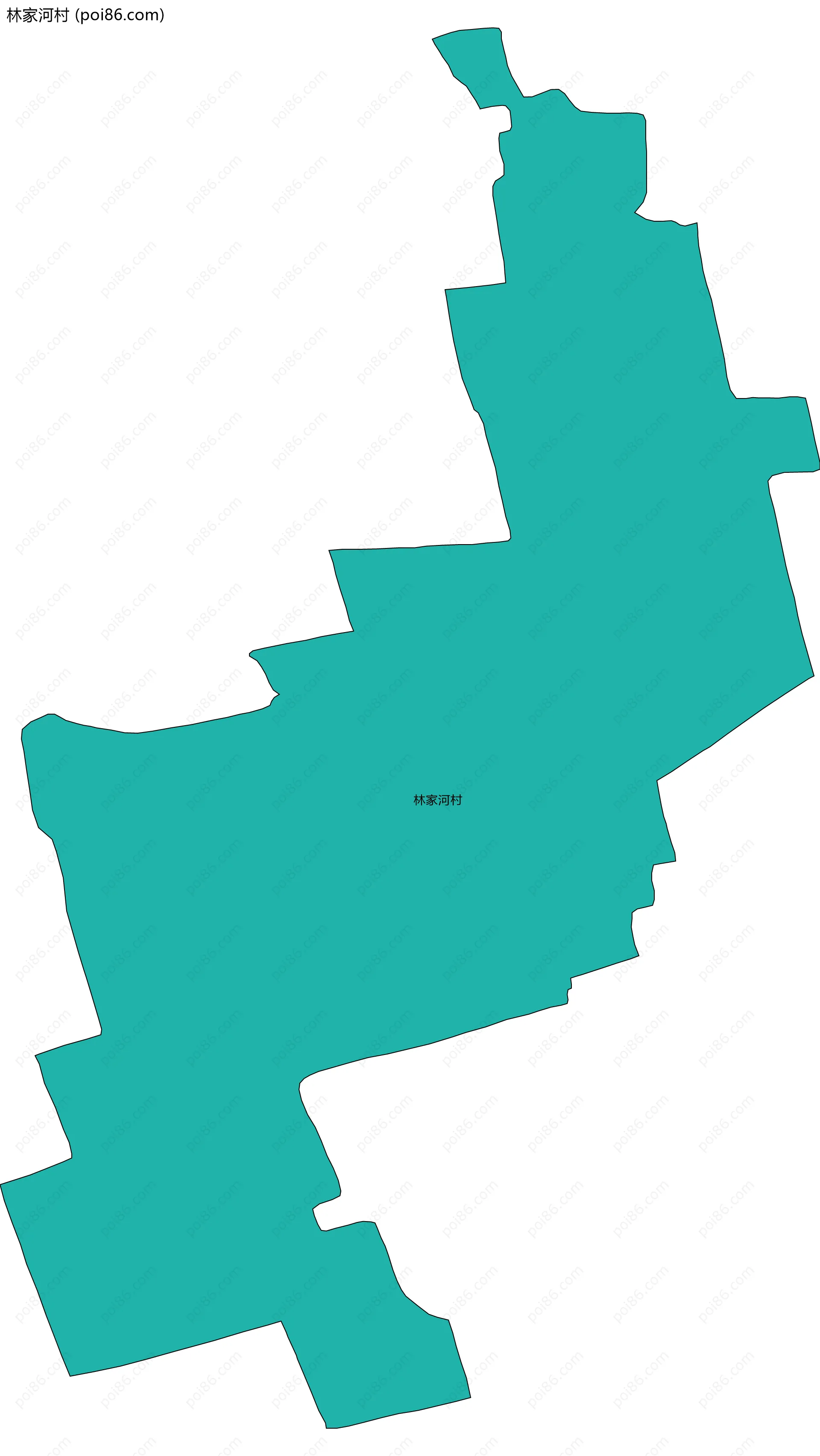 林家河村边界地图