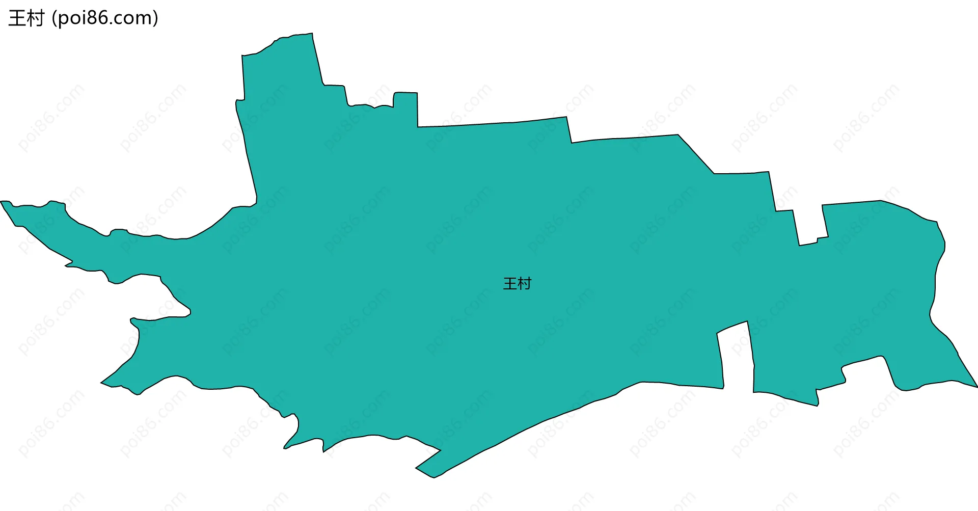 王村边界地图