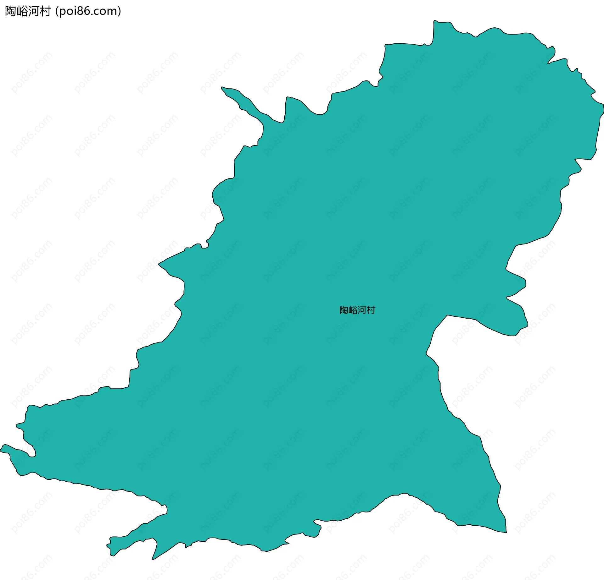 陶峪河村边界地图