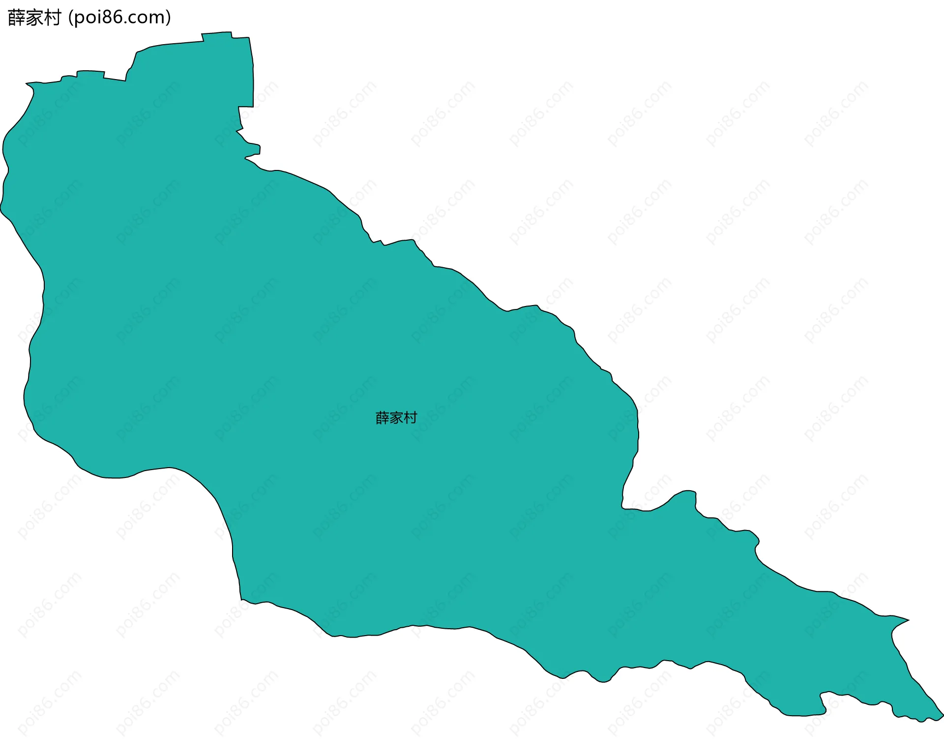 薛家村边界地图