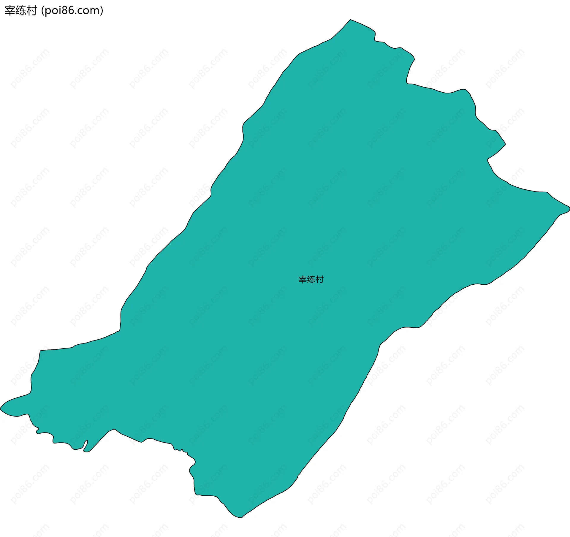 宰练村边界地图