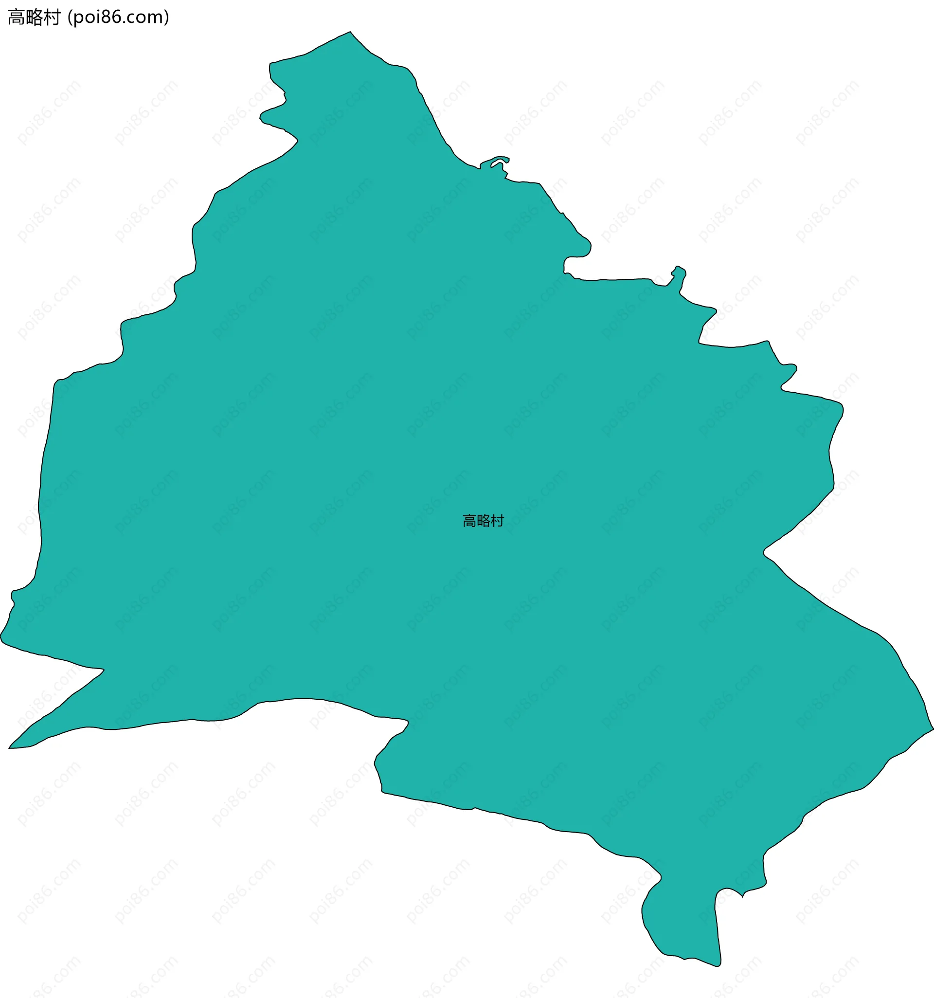 高略村边界地图