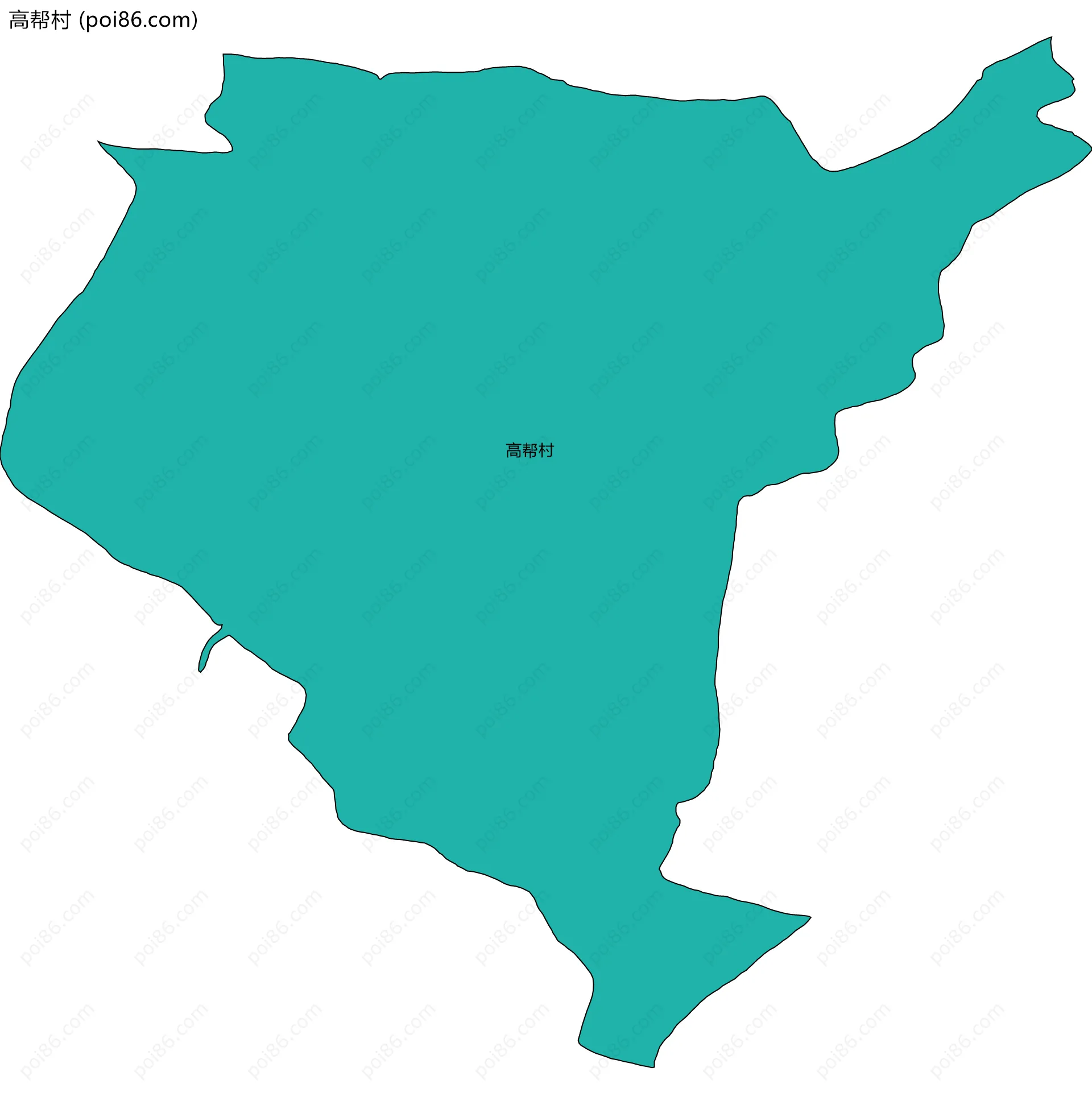 高帮村边界地图