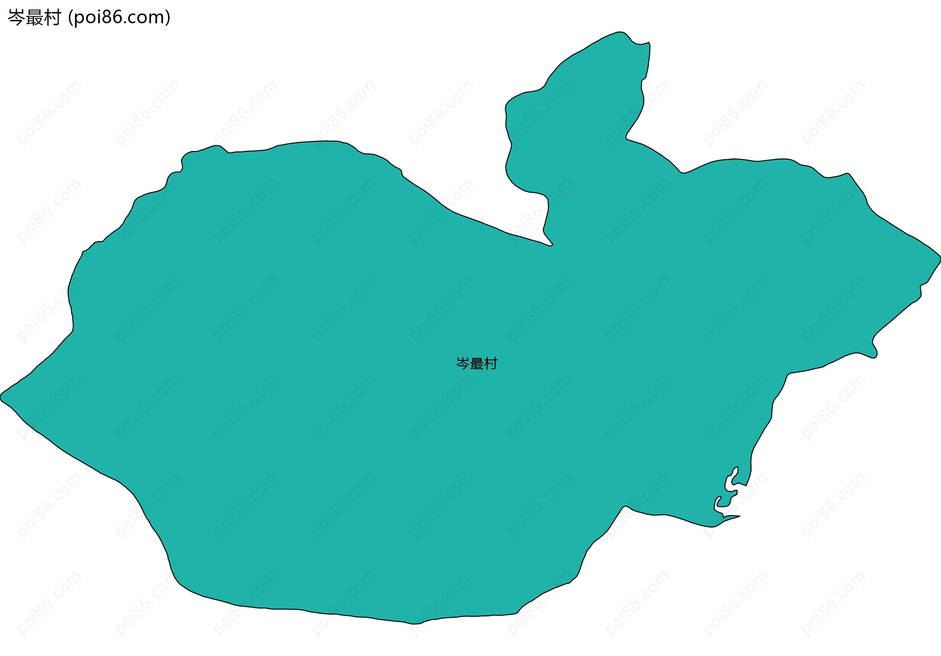 岑最村边界地图