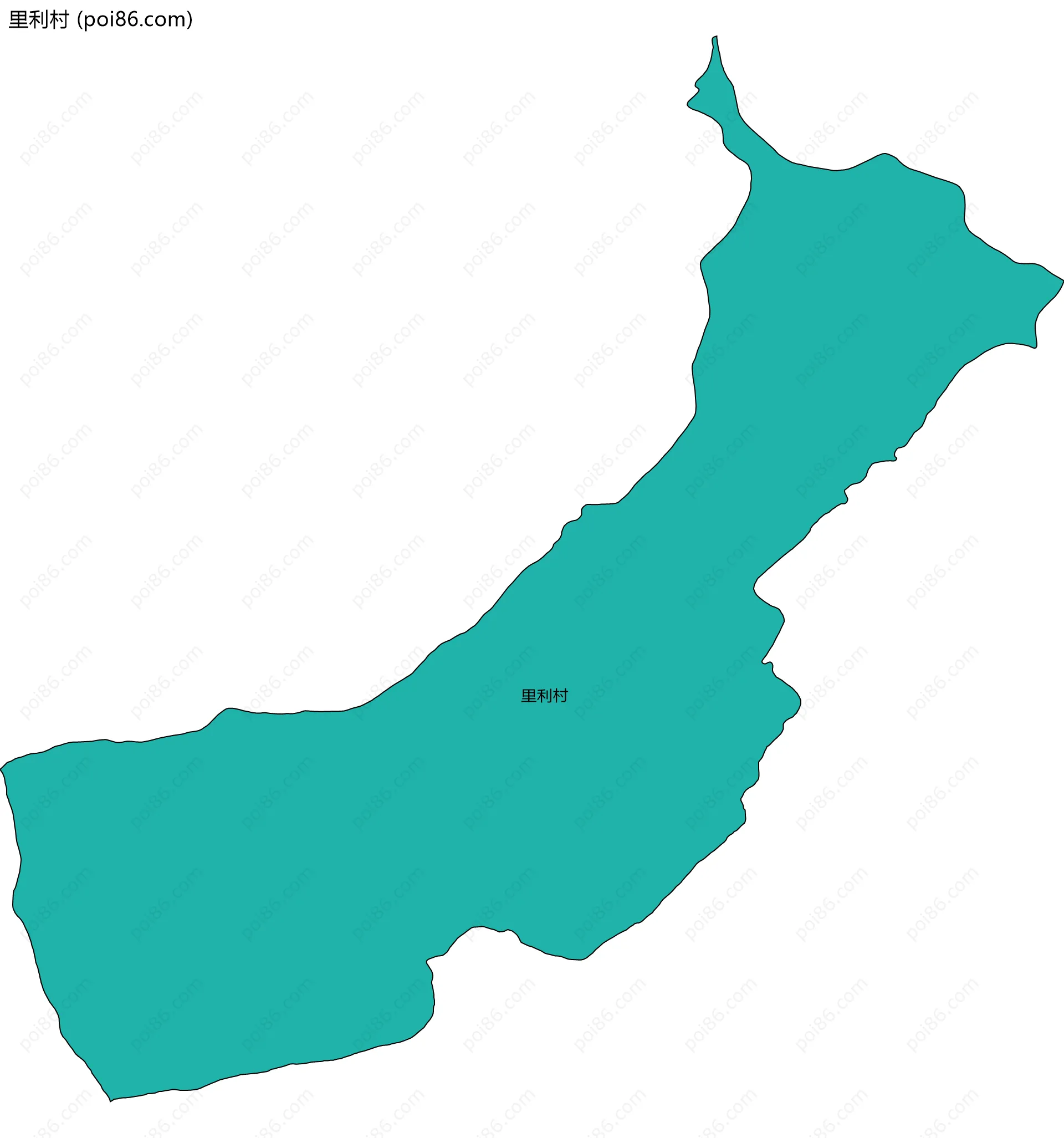 里利村边界地图