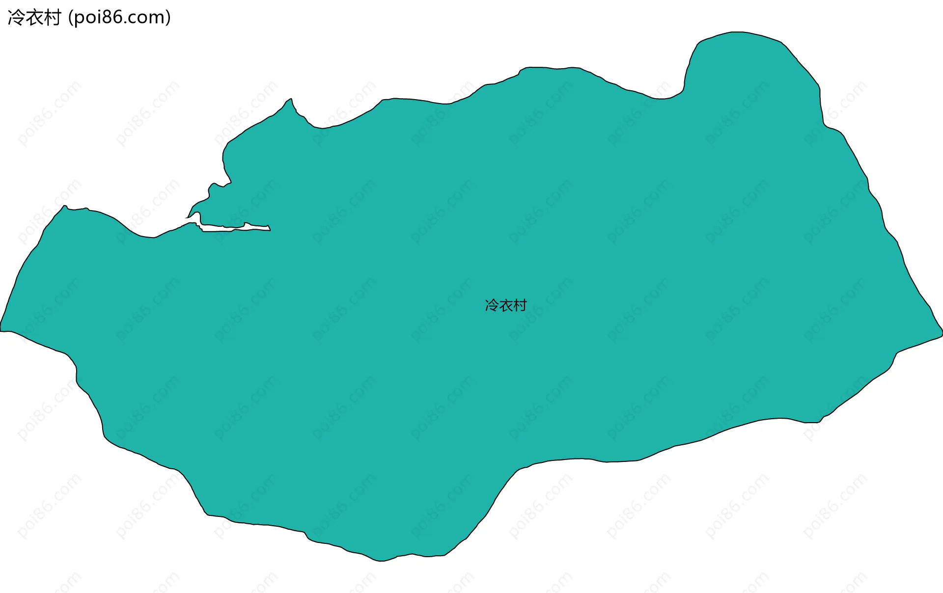 冷衣村边界地图