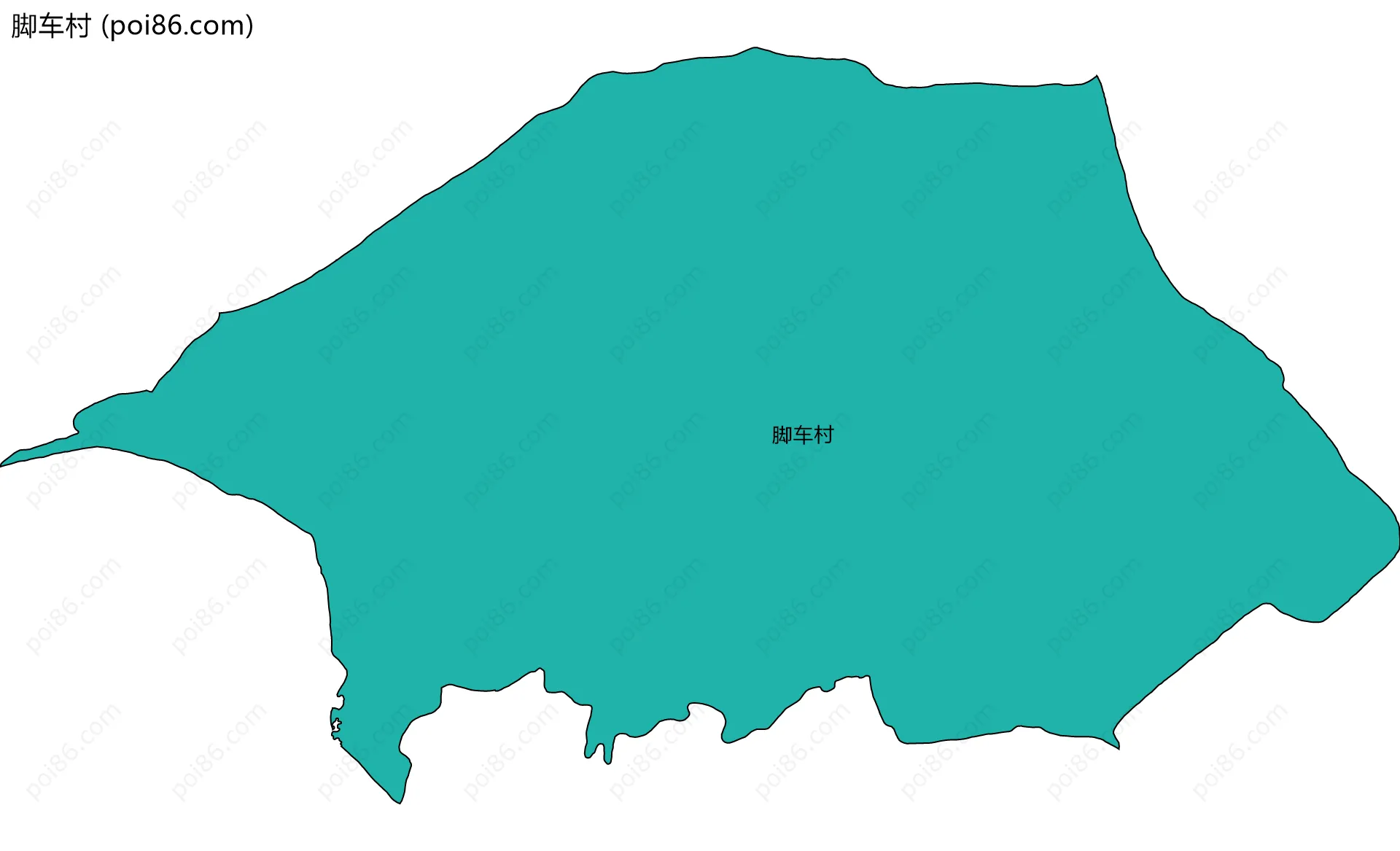 脚车村边界地图