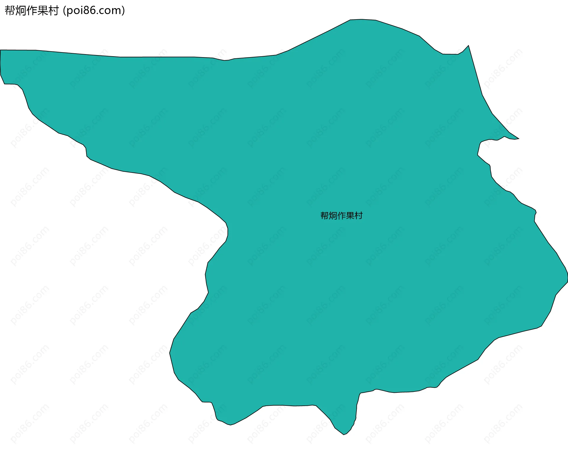 帮炯作果村边界地图