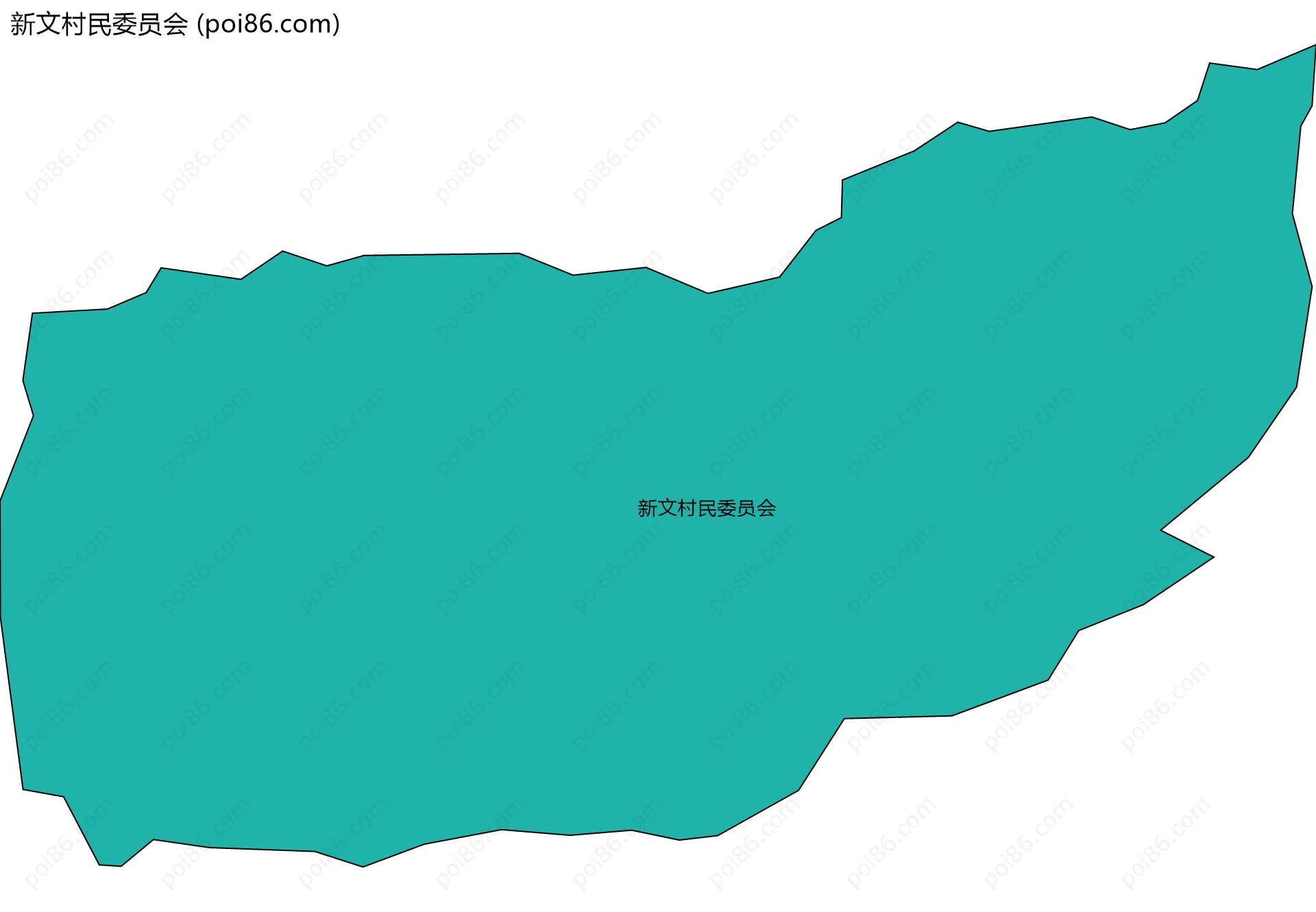 新文村民委员会边界地图