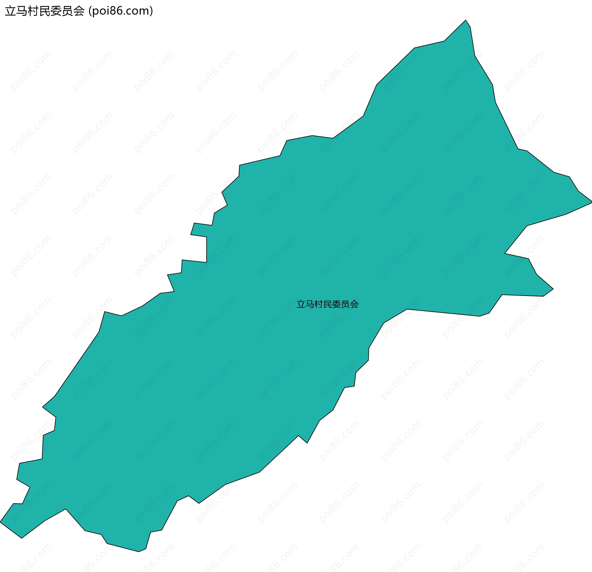 立马村民委员会边界地图