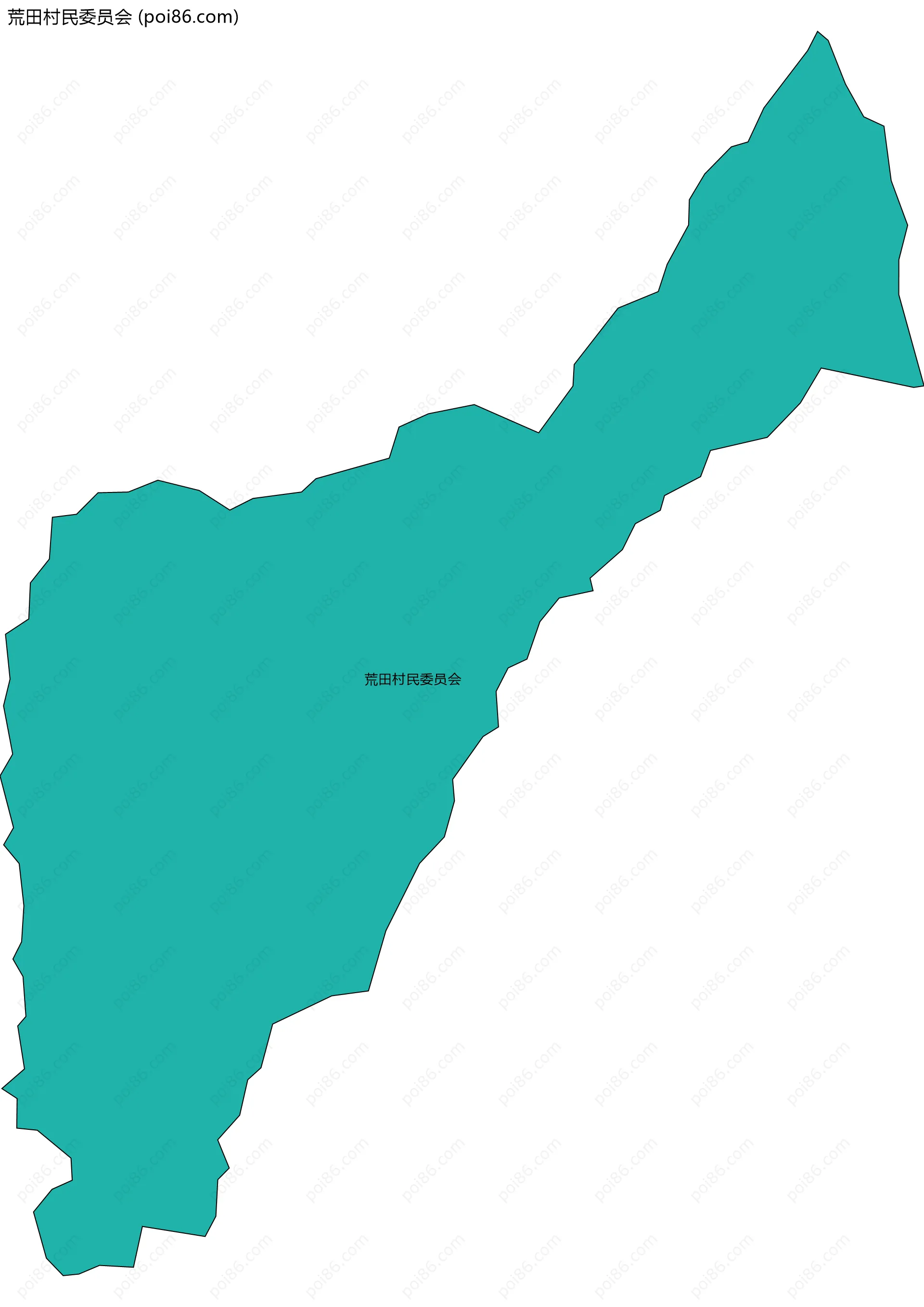 荒田村民委员会边界地图