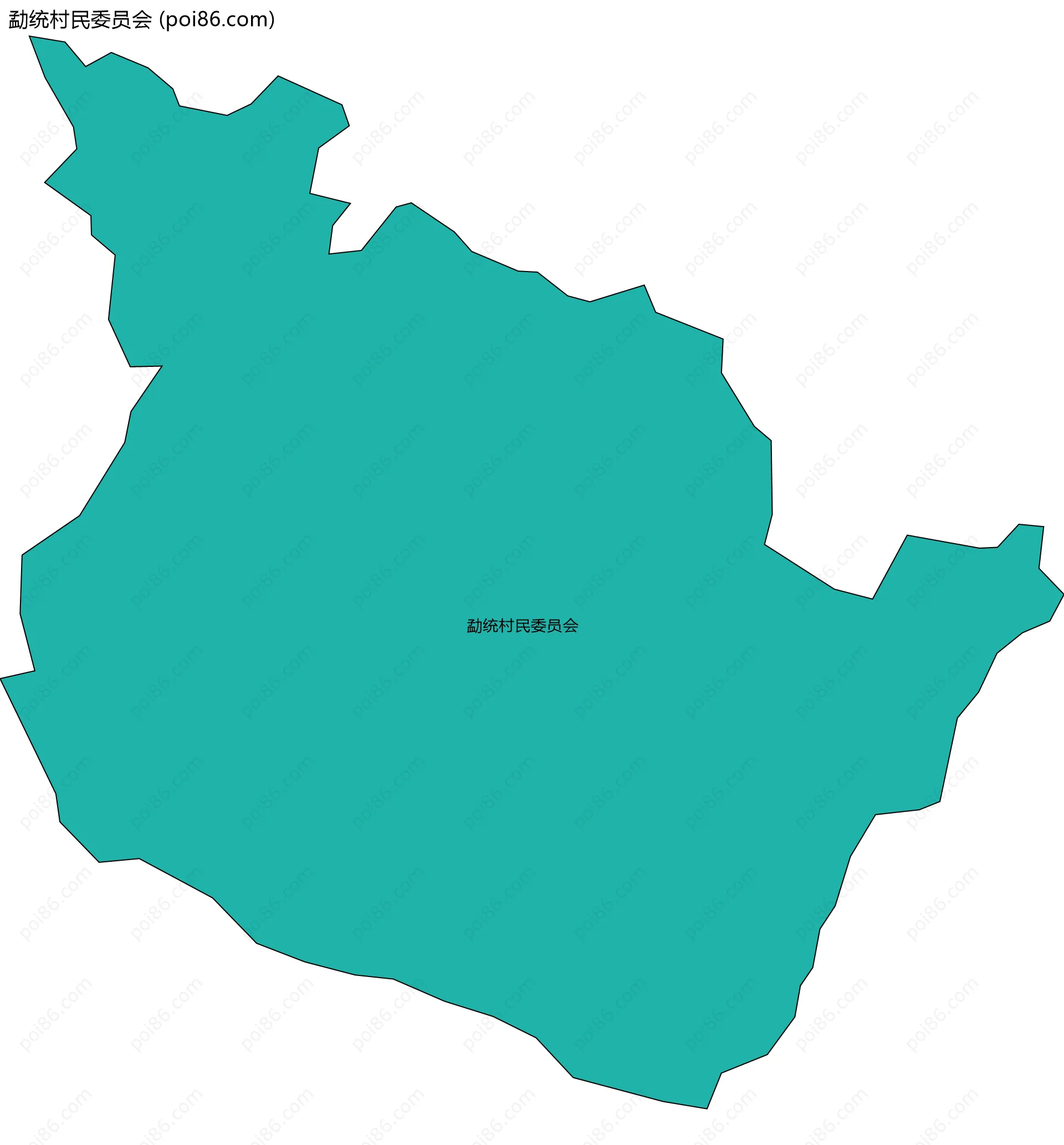 勐统村民委员会边界地图