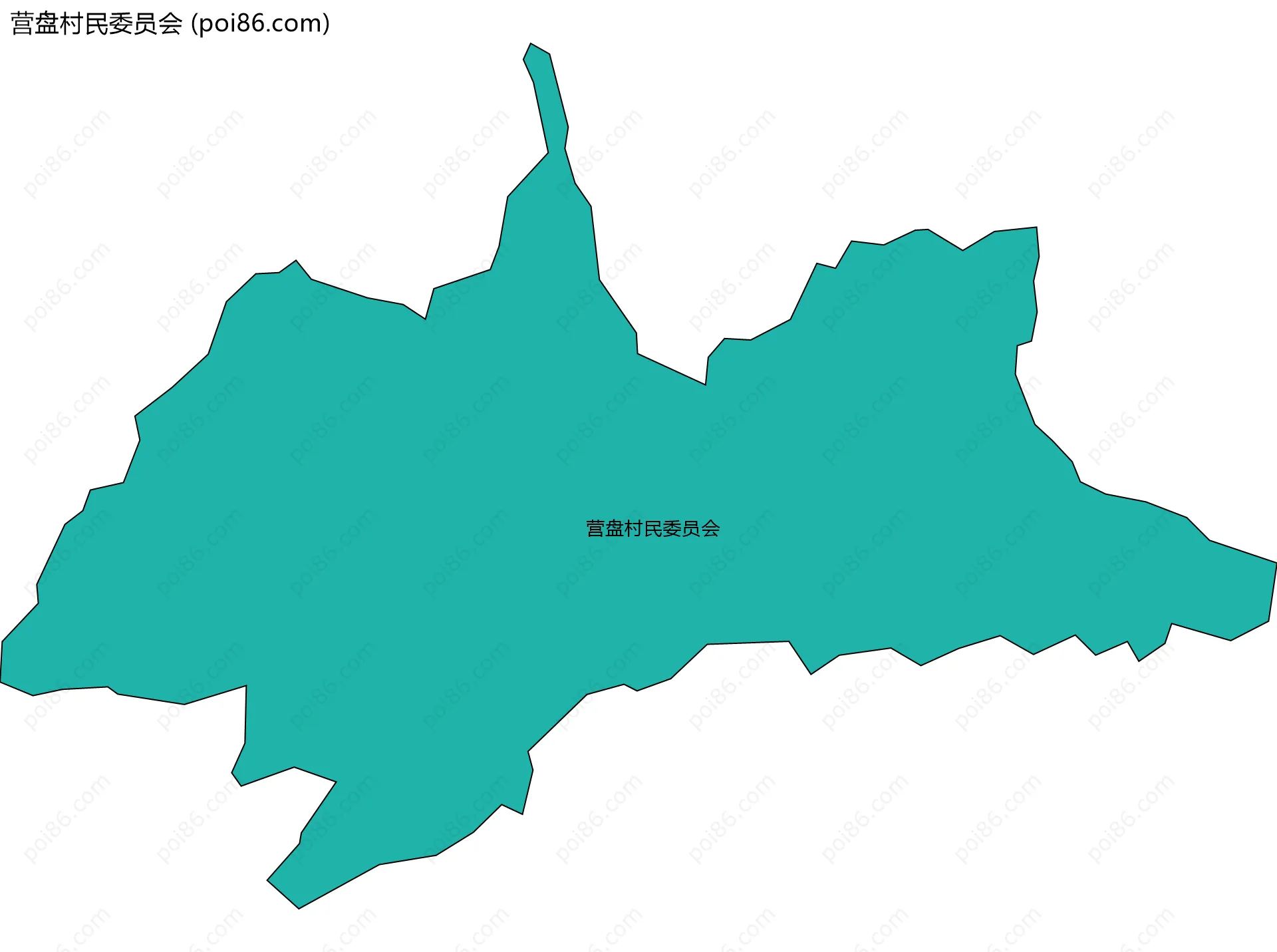 营盘村民委员会边界地图