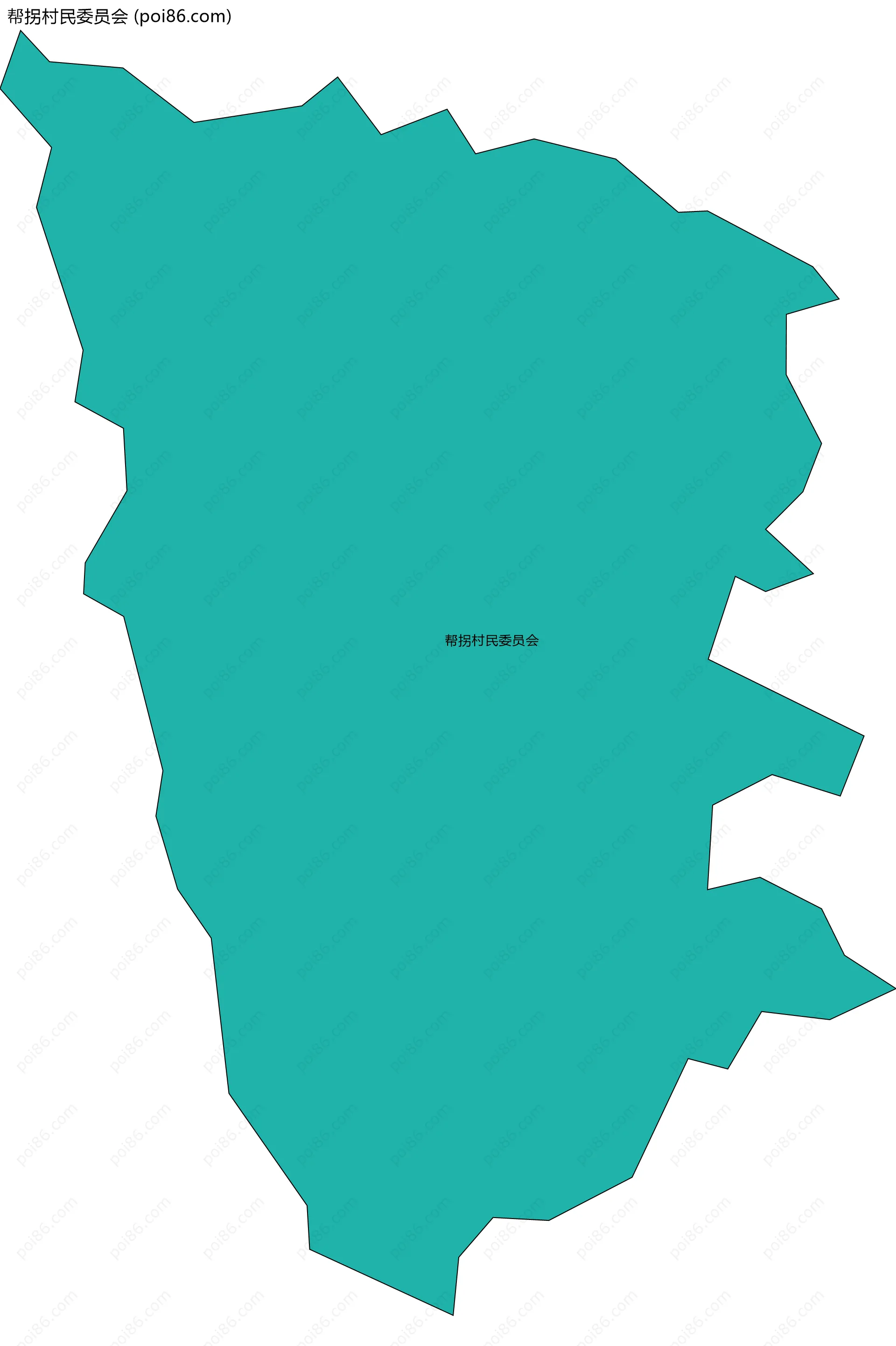 帮拐村民委员会边界地图