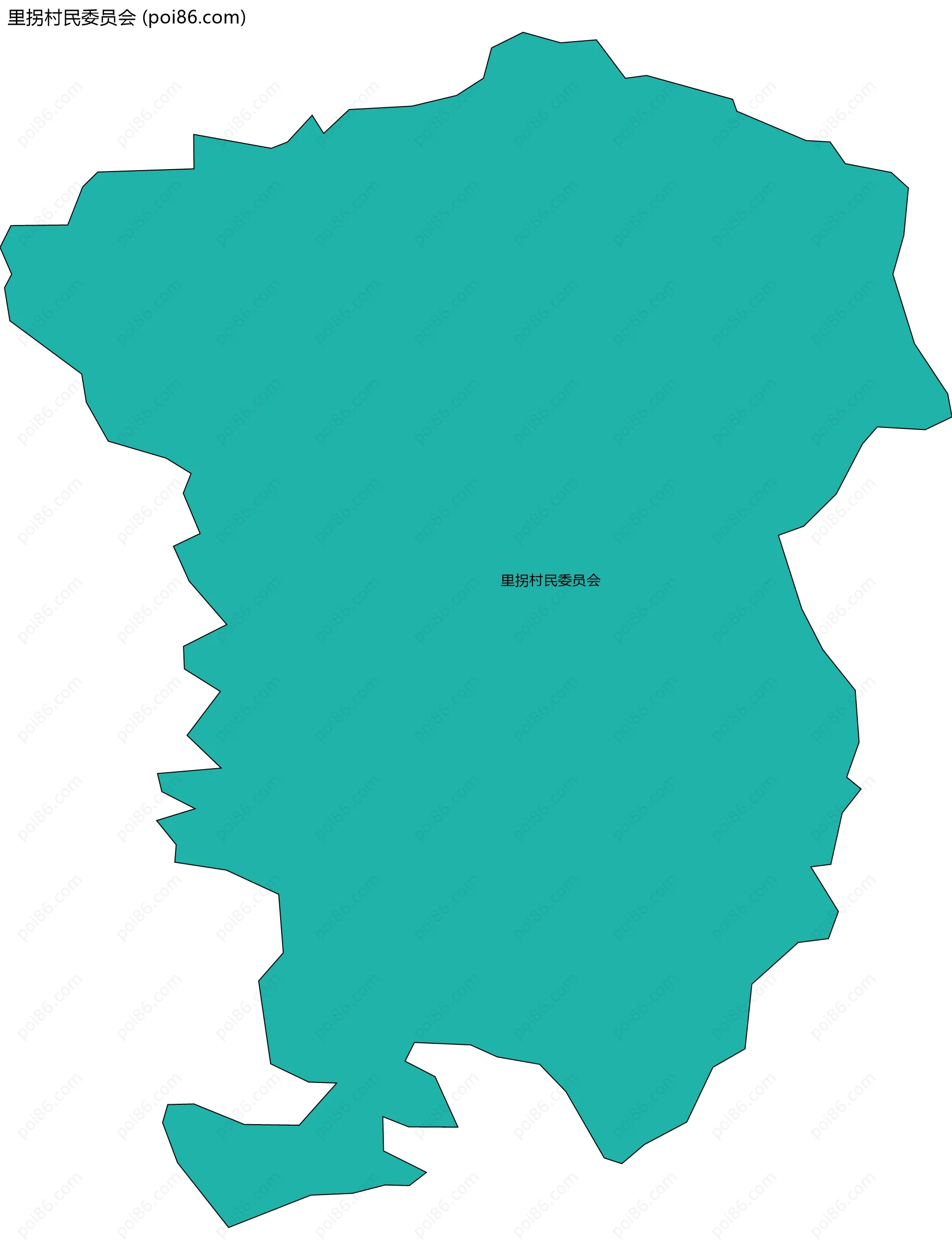 里拐村民委员会边界地图