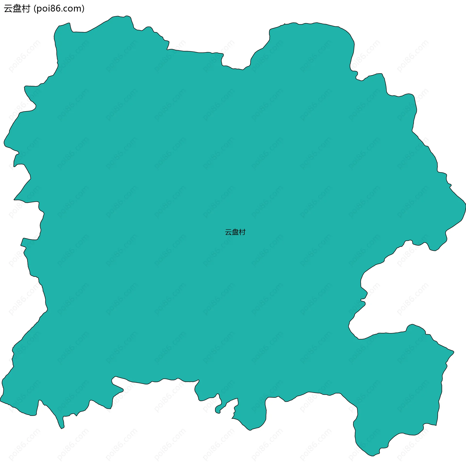 云盘村边界地图
