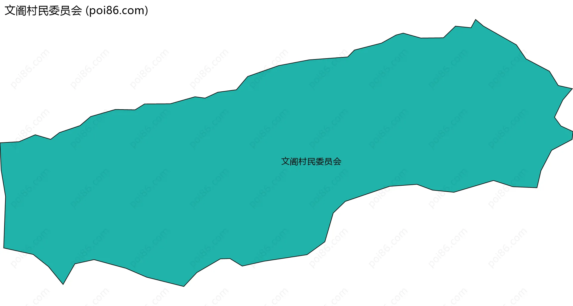 文阁村民委员会边界地图