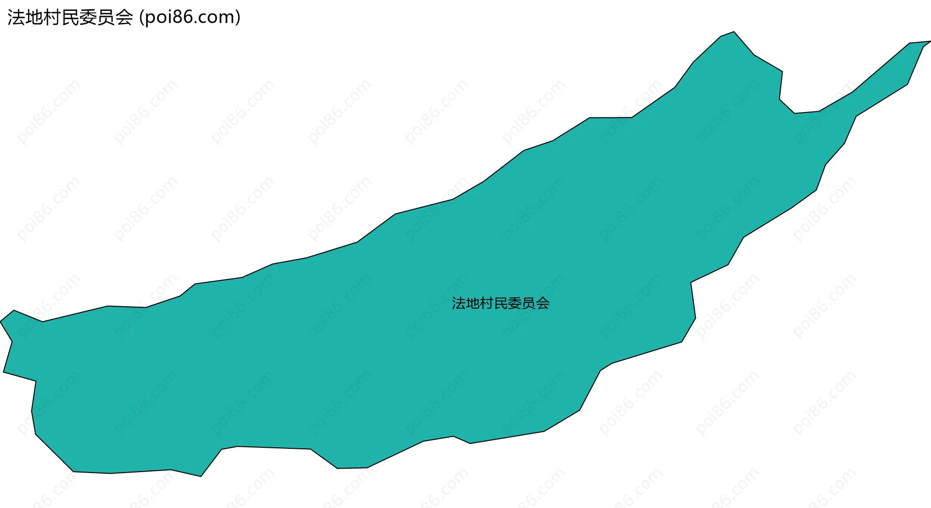 法地村民委员会边界地图